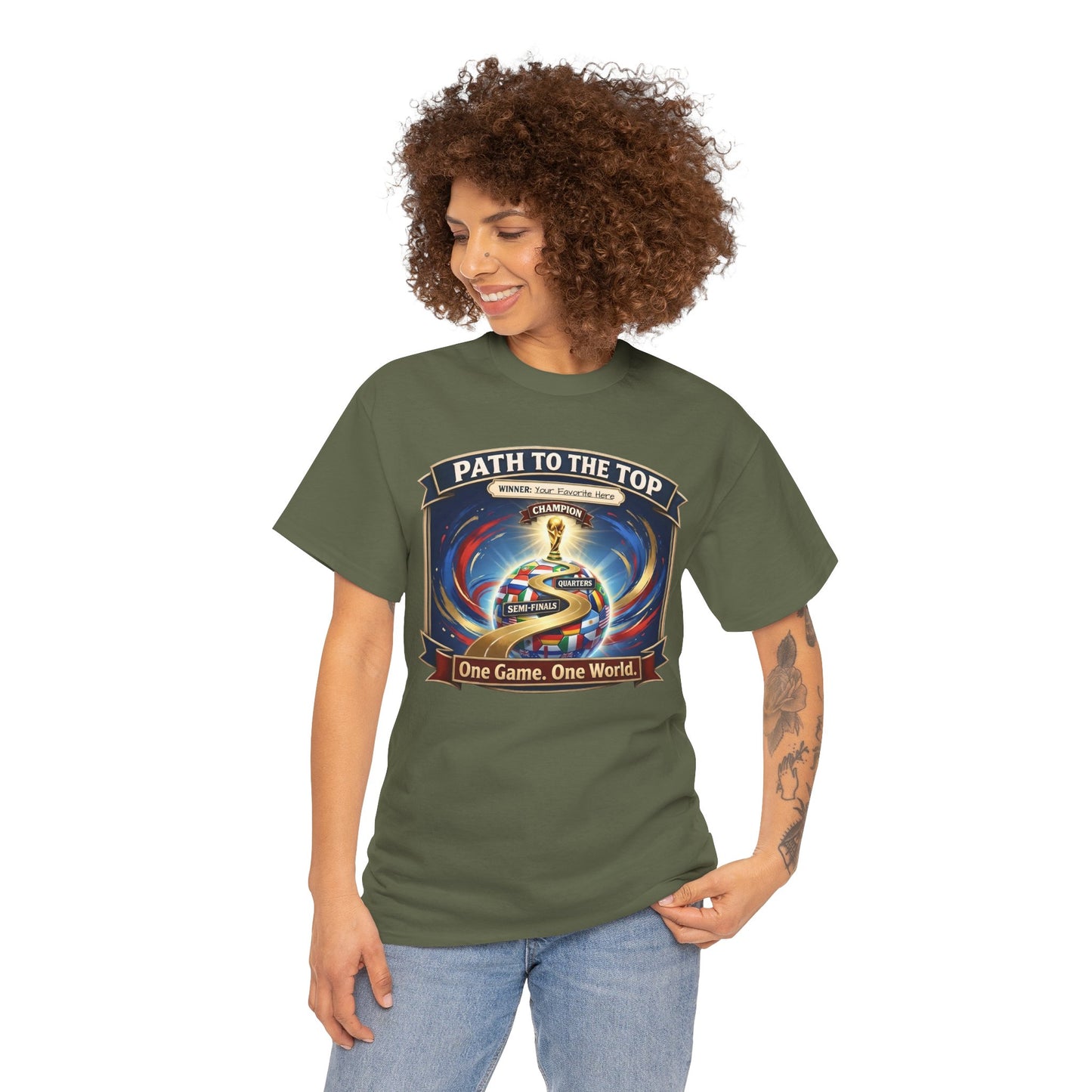 World Cup 2026 Cotton T-Shirt — “One Game. One World”