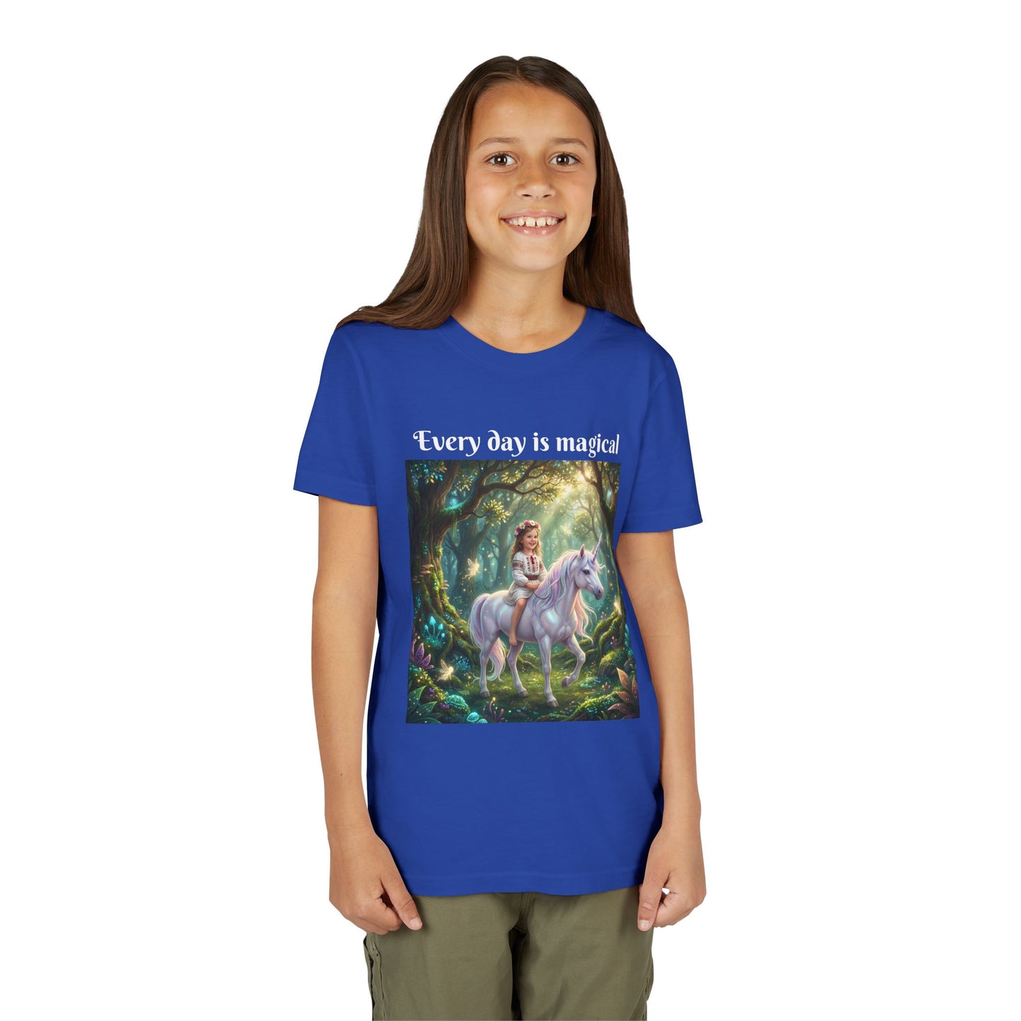 Custom T-Shirt "Princess on Unicorn" – Personalized with your Child Face