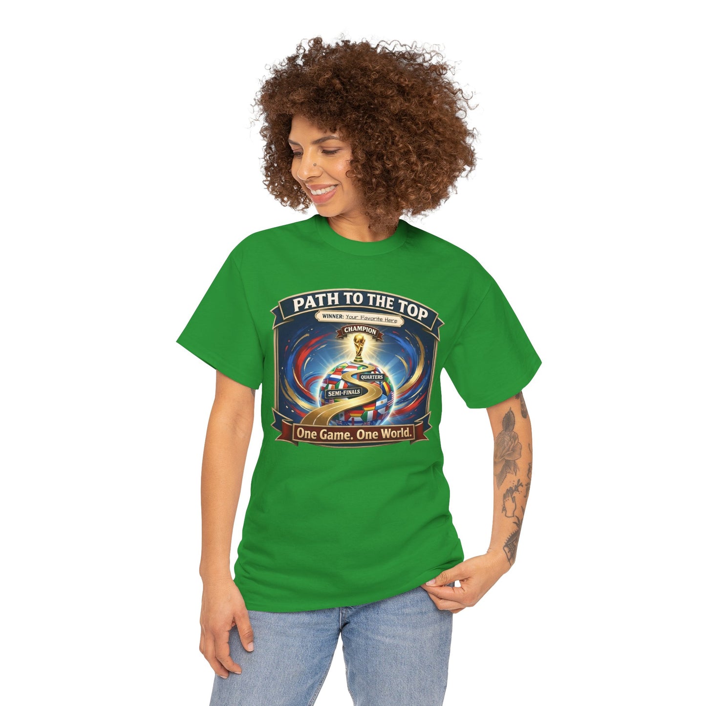 World Cup 2026 Cotton T-Shirt — “One Game. One World”