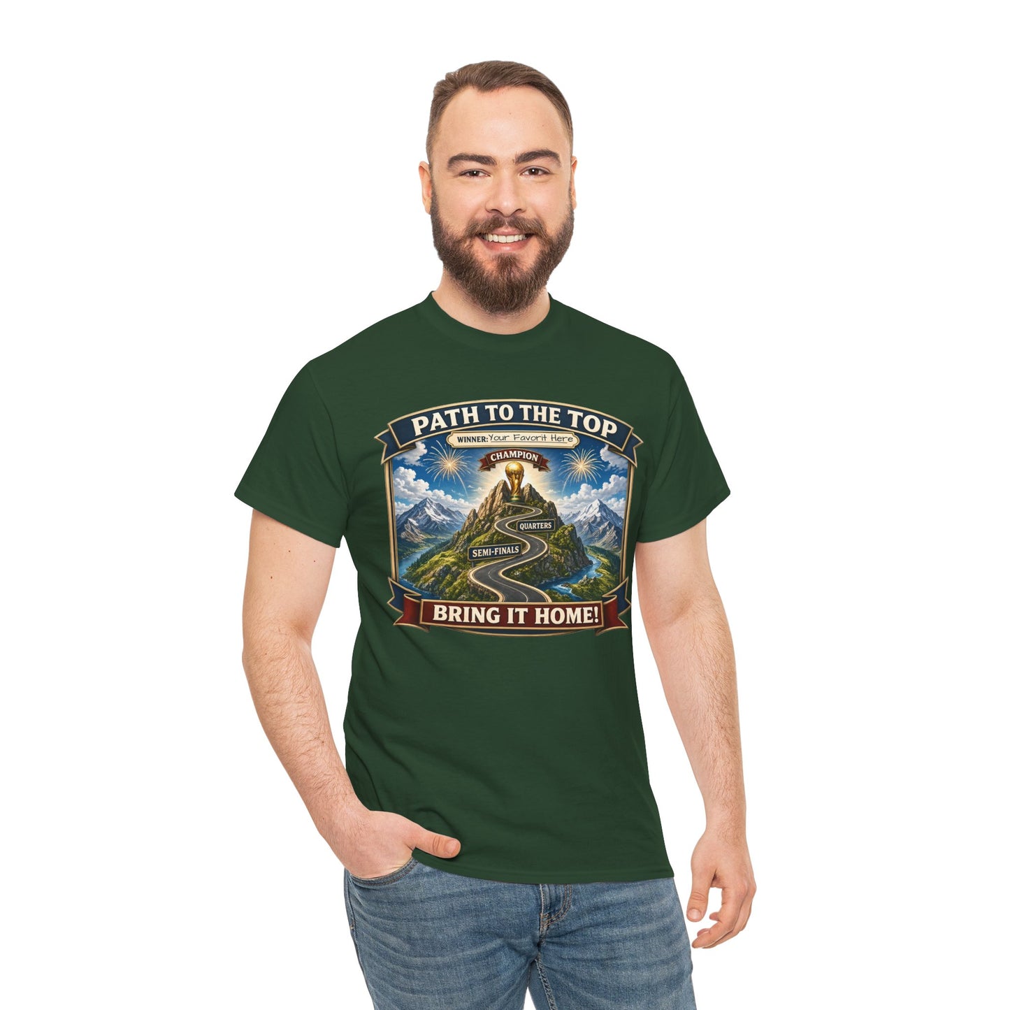 World Cup 2026 Cotton T-Shirt — “Your Favorite at the Top”