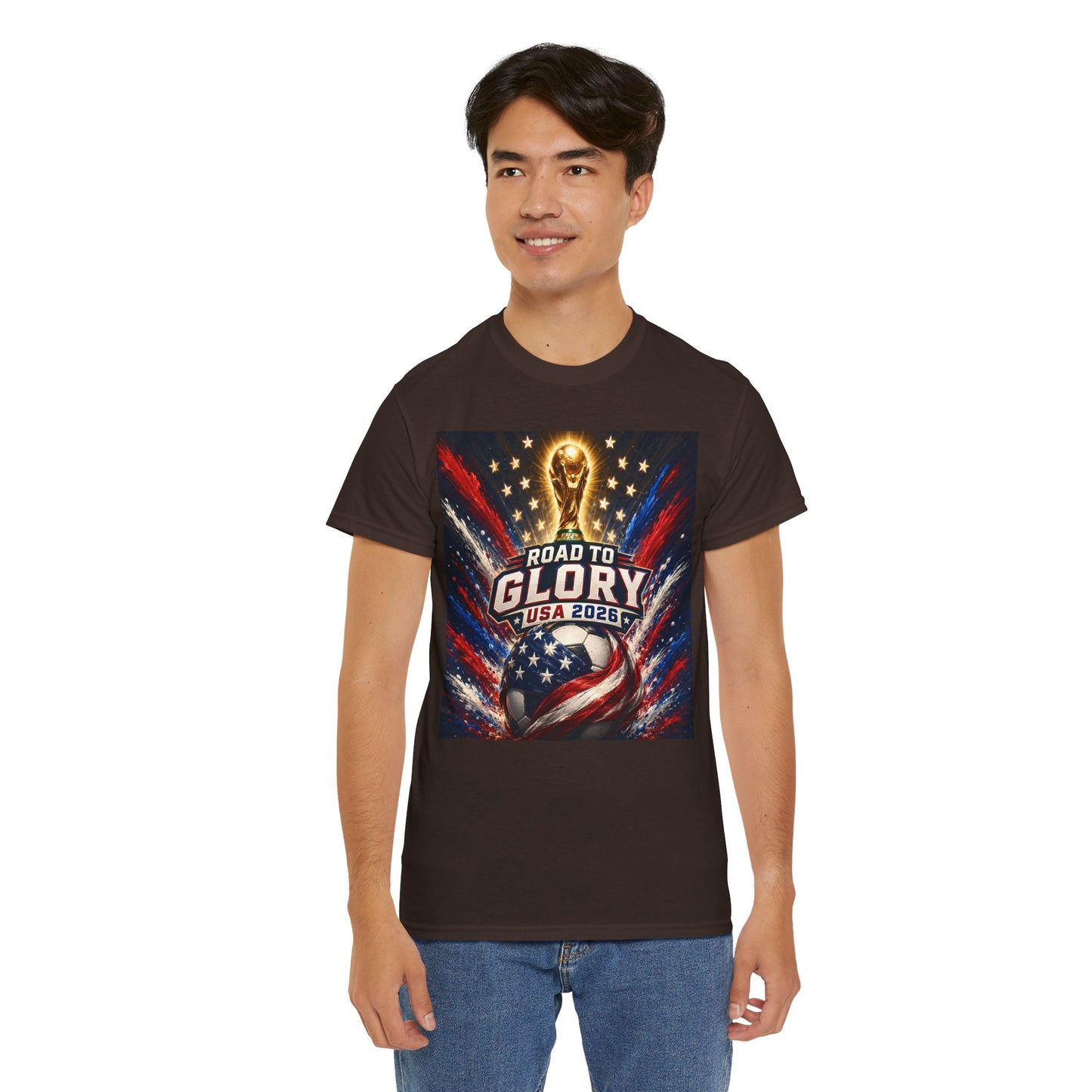 USA 2026 World Cup T-Shirt - Road to Glory Soccer Cotton T-Shirt