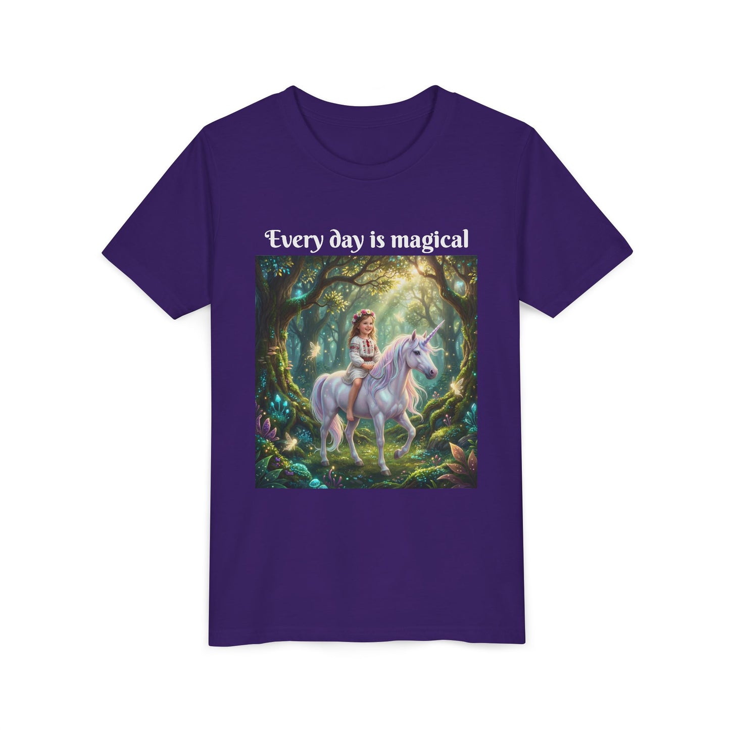 Custom T-Shirt "Princess on Unicorn" – Personalized with your Child Face