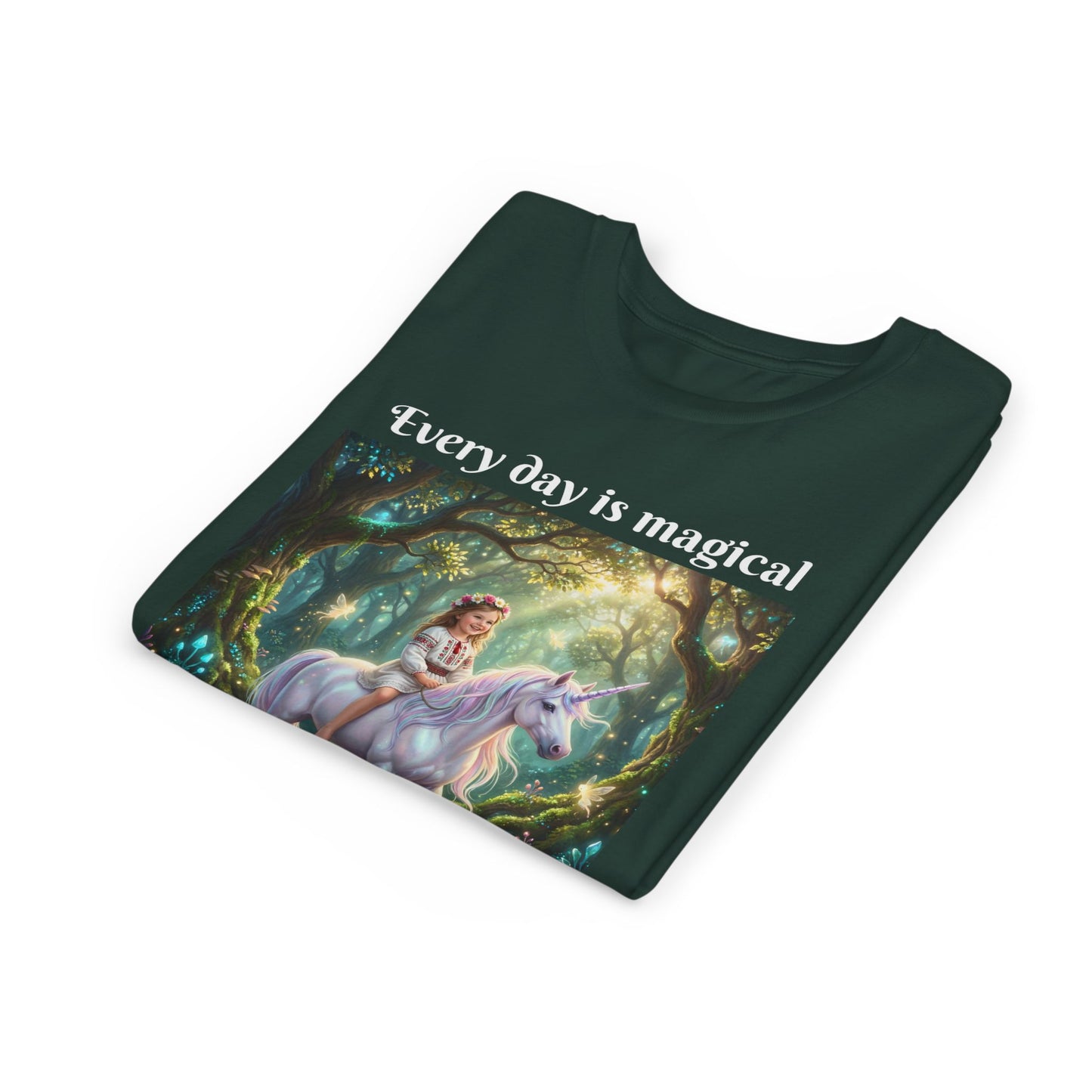Custom T-Shirt "Princess on Unicorn" – Personalized with your Child Face