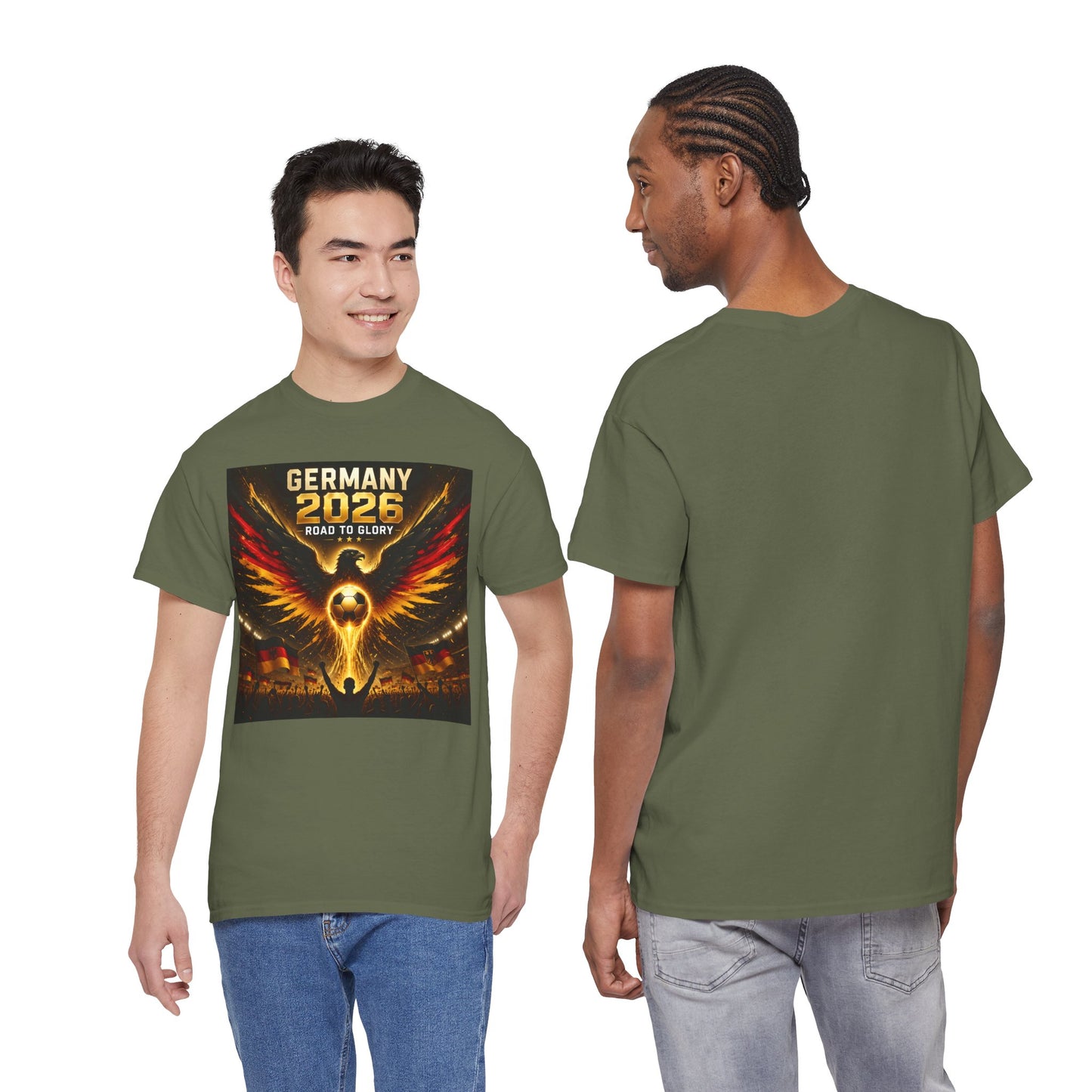 USA 2026 World Cup T-Shirt - Germany 2026 — Flaming Phoenix Football Fan Tee