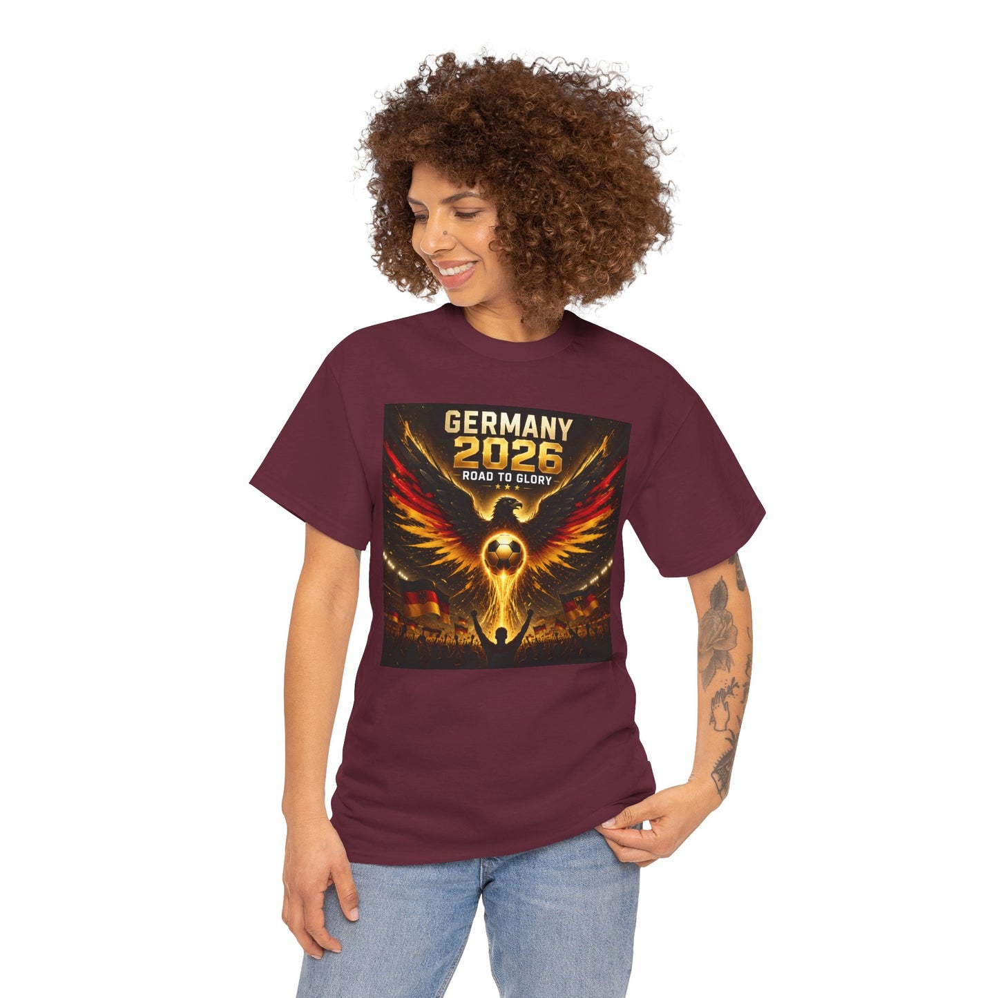 USA 2026 World Cup T-Shirt - Germany 2026 — Flaming Phoenix Football Fan Tee