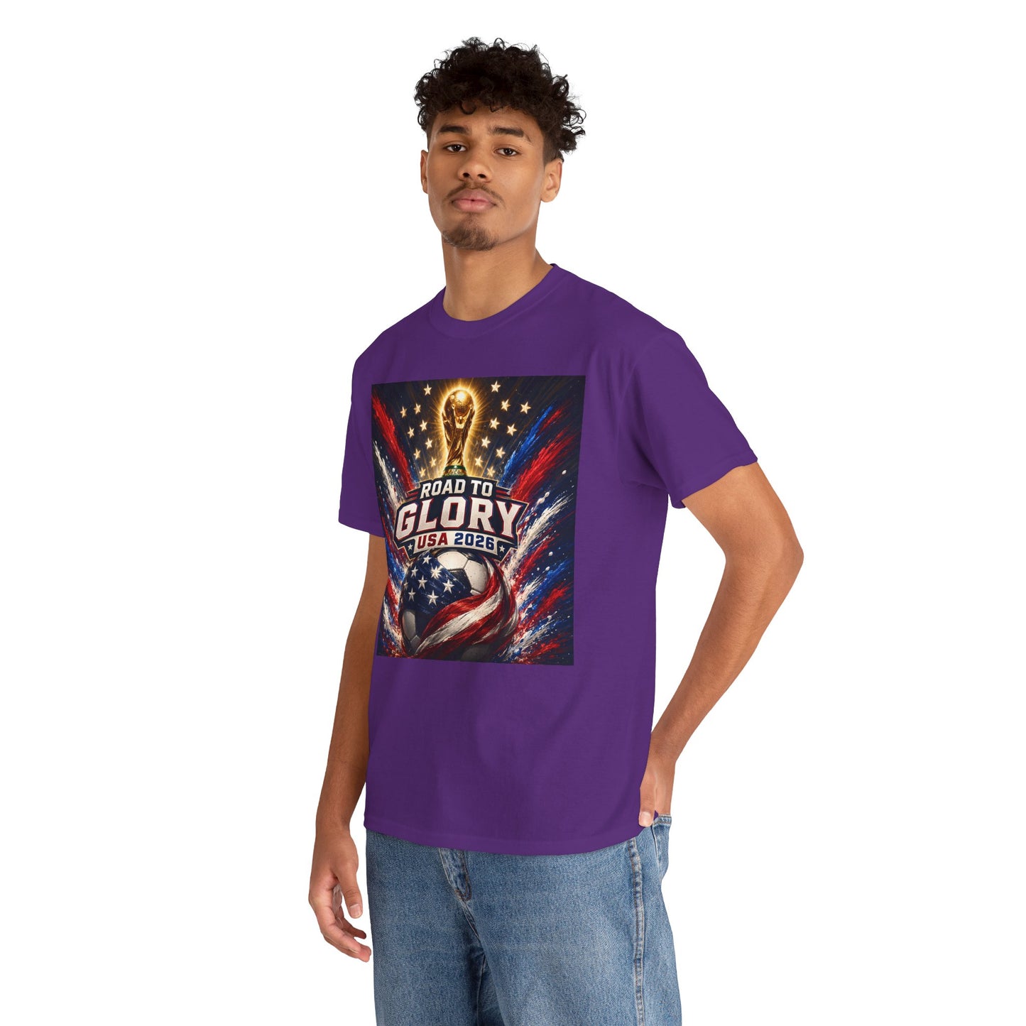 USA 2026 World Cup T-Shirt - Road to Glory Soccer Cotton T-Shirt