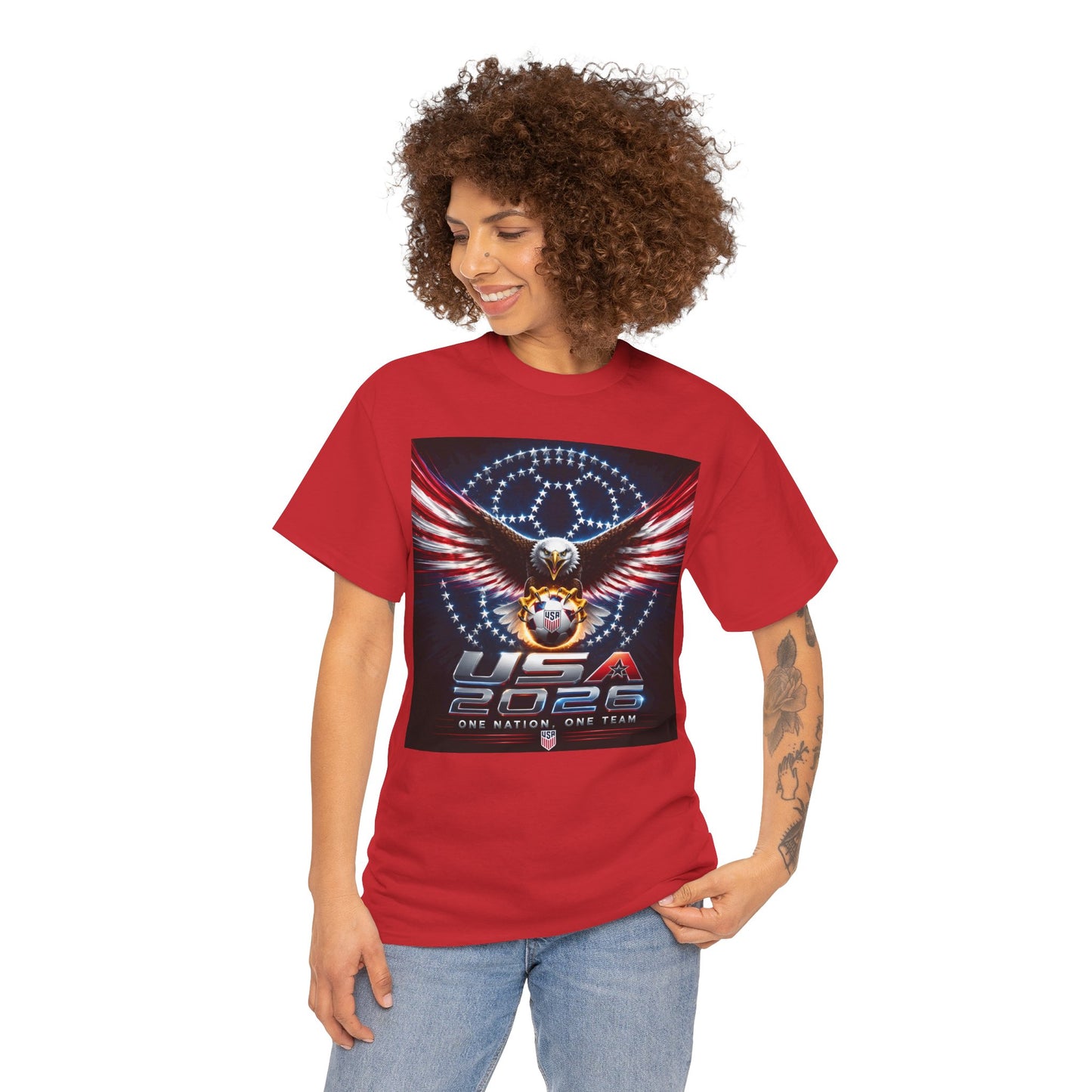 USA 2026 World Cup T-Shirt —  One Nation One Team cotton T-Shirt