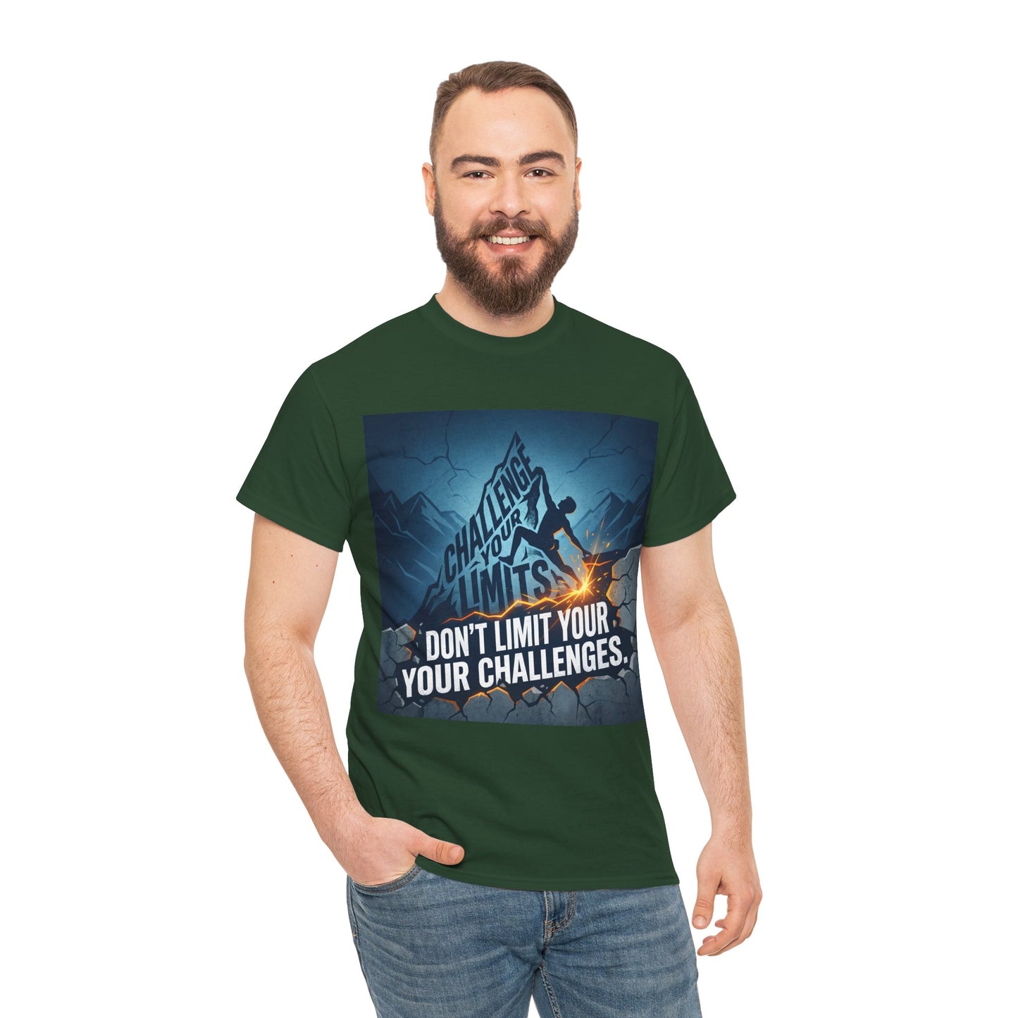 Motivational T-Shirts - "Don't Limit Your Challenges" Inspirational Breakthrough T-Shirt