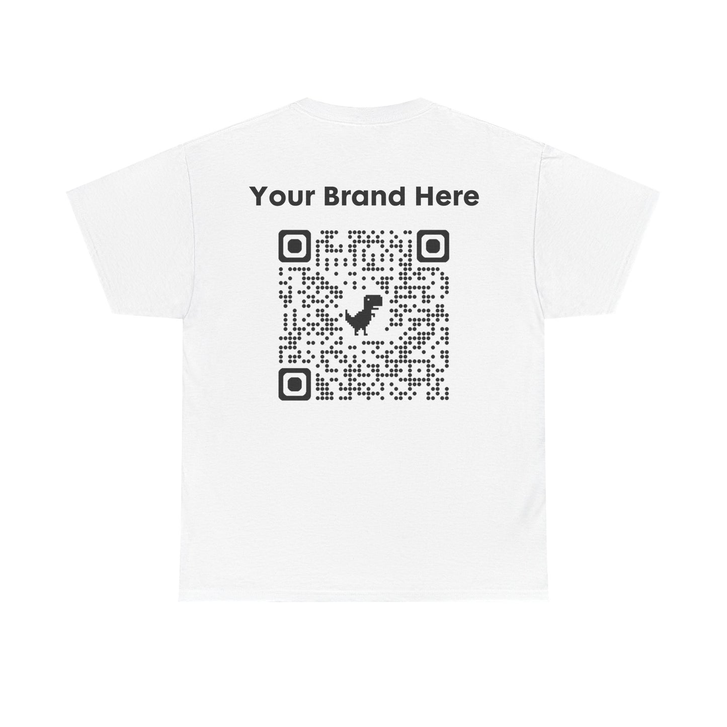 QR Code Unisex Heavy Cotton Tee - Customizable T-Shirt for Branding, Casual Wear, Gift Ideas, Event Merchandise