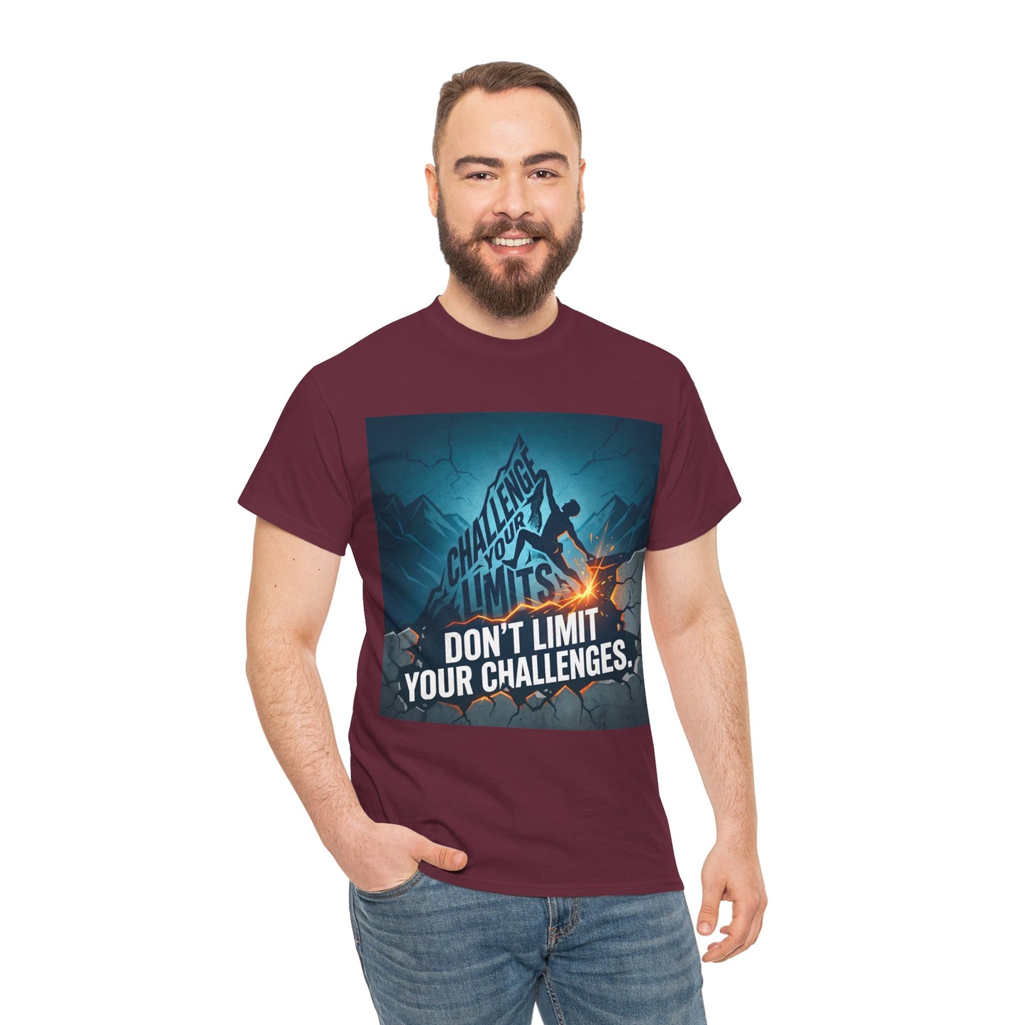 Motivational T-Shirts - "Don't Limit Your Challenges" Inspirational Breakthrough T-Shirt