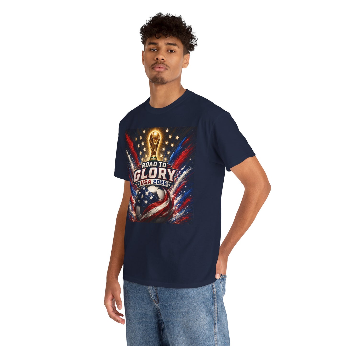 USA 2026 World Cup T-Shirt - Road to Glory Soccer Cotton T-Shirt