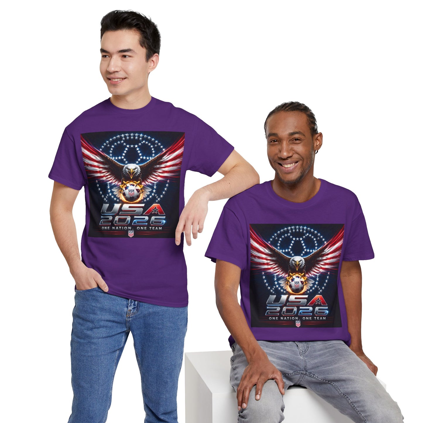 USA 2026 World Cup T-Shirt —  One Nation One Team cotton T-Shirt