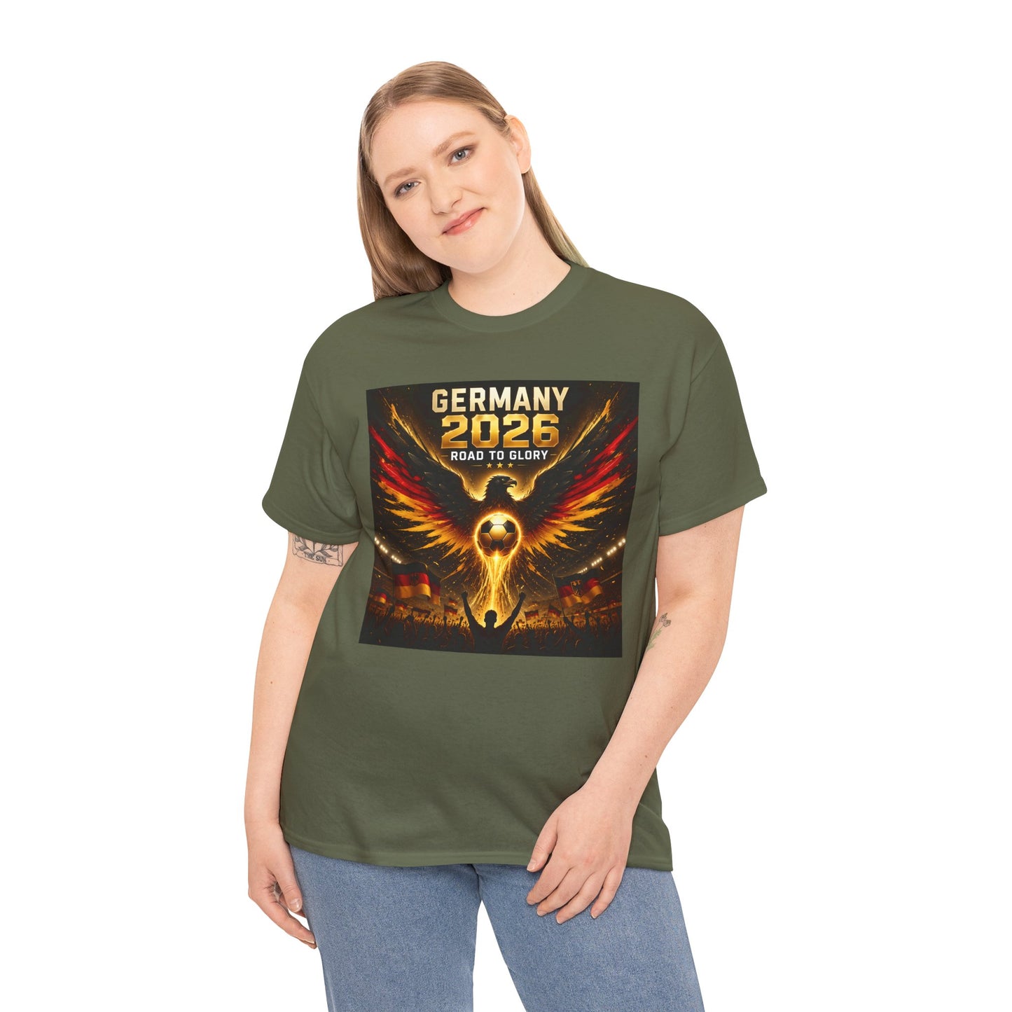 USA 2026 World Cup T-Shirt - Germany 2026 — Flaming Phoenix Football Fan Tee