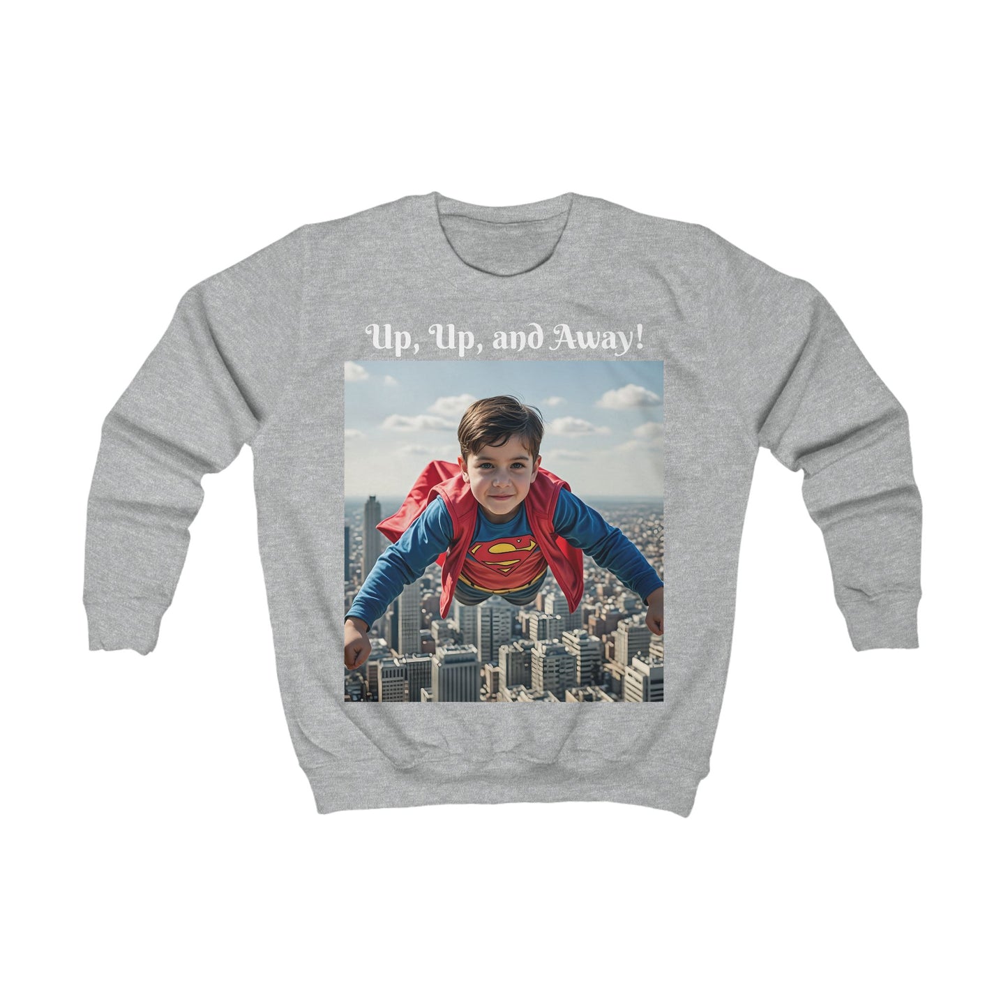 Individuell gestaltetes Sweatshirt „Hoch hinaus!“ – Personalisiert mit ihrem Gesicht