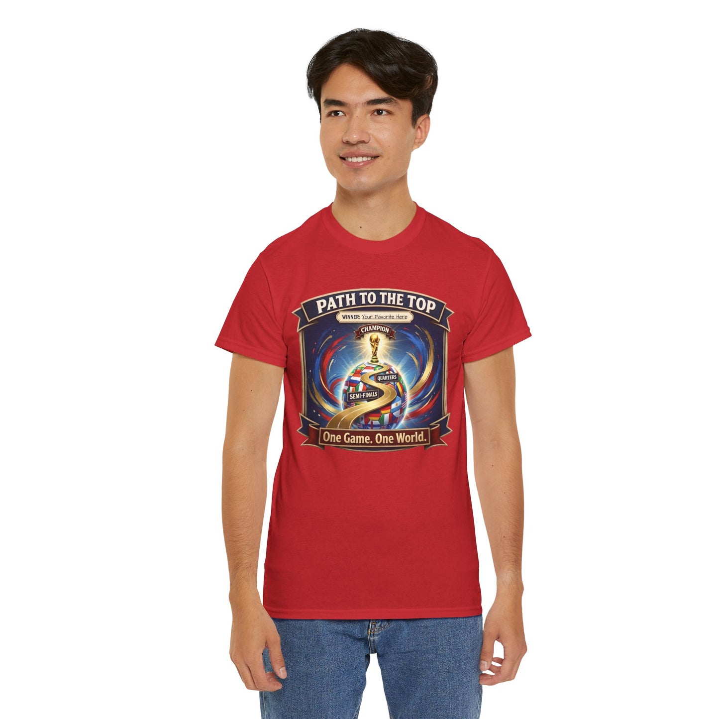 World Cup 2026 Cotton T-Shirt — “One Game. One World”