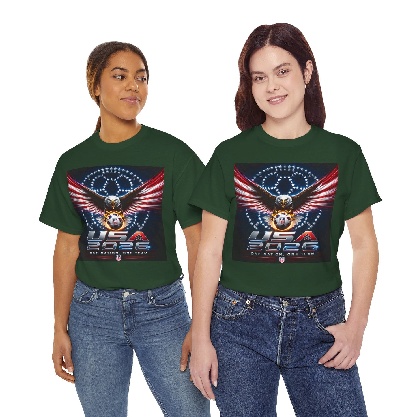 USA 2026 World Cup T-Shirt —  One Nation One Team cotton T-Shirt