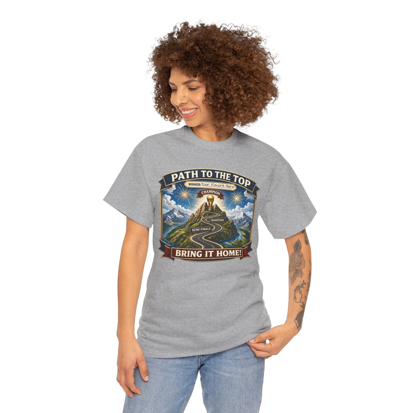 World Cup 2026 Cotton T-Shirt — “Your Favorite at the Top”