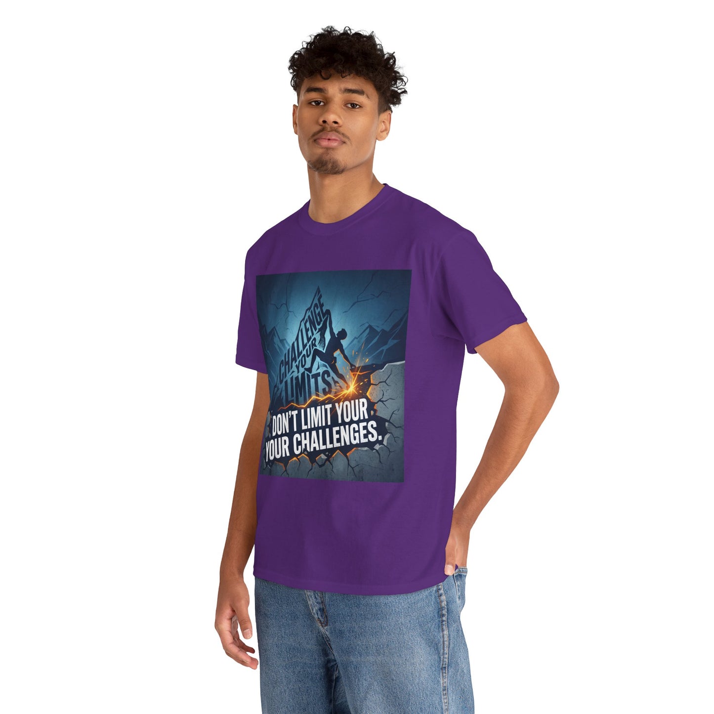 Motivational T-Shirts - "Don't Limit Your Challenges" Inspirational Breakthrough T-Shirt