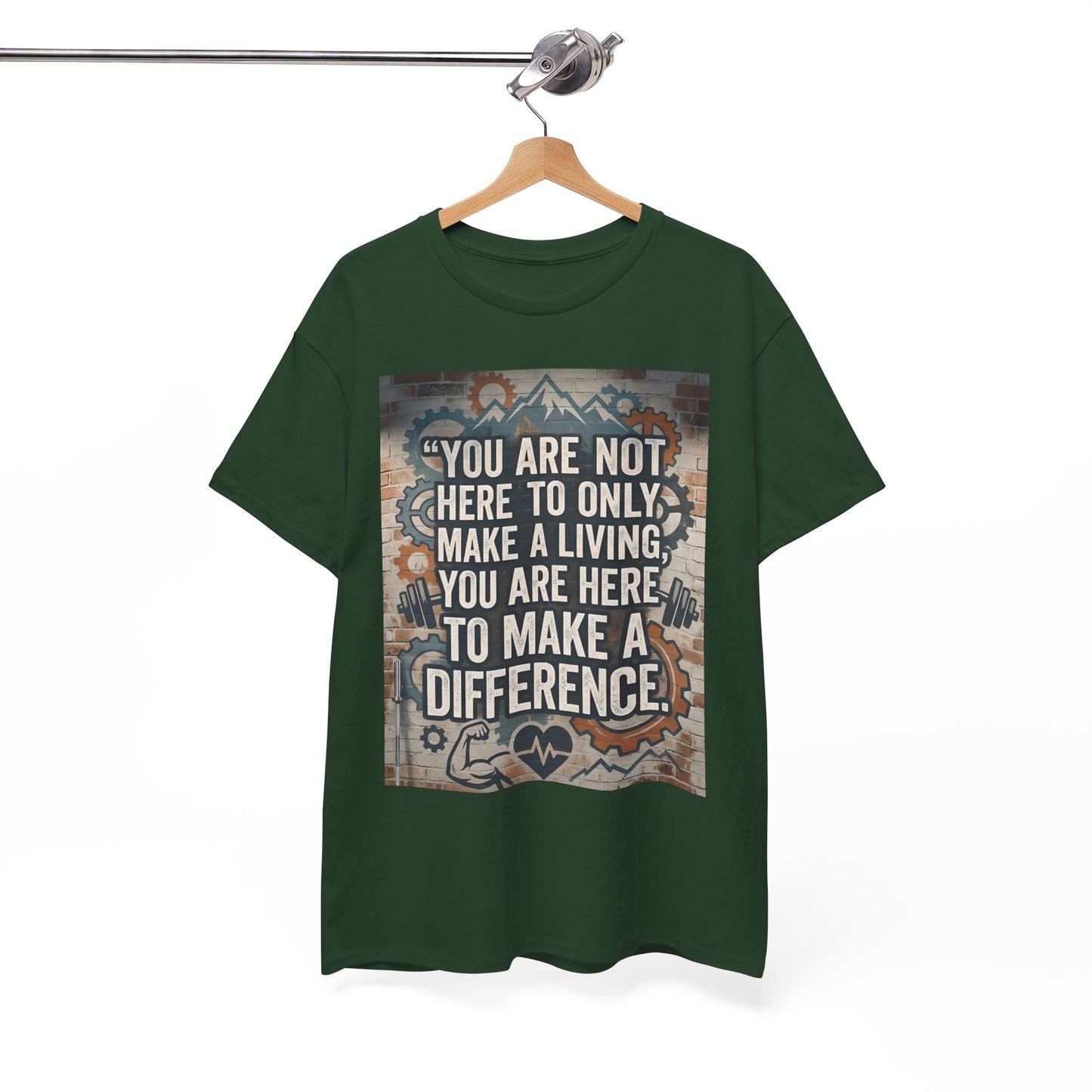 "Make a Difference" T-Shirt — Inspirational Quote Graphic T-Shirt