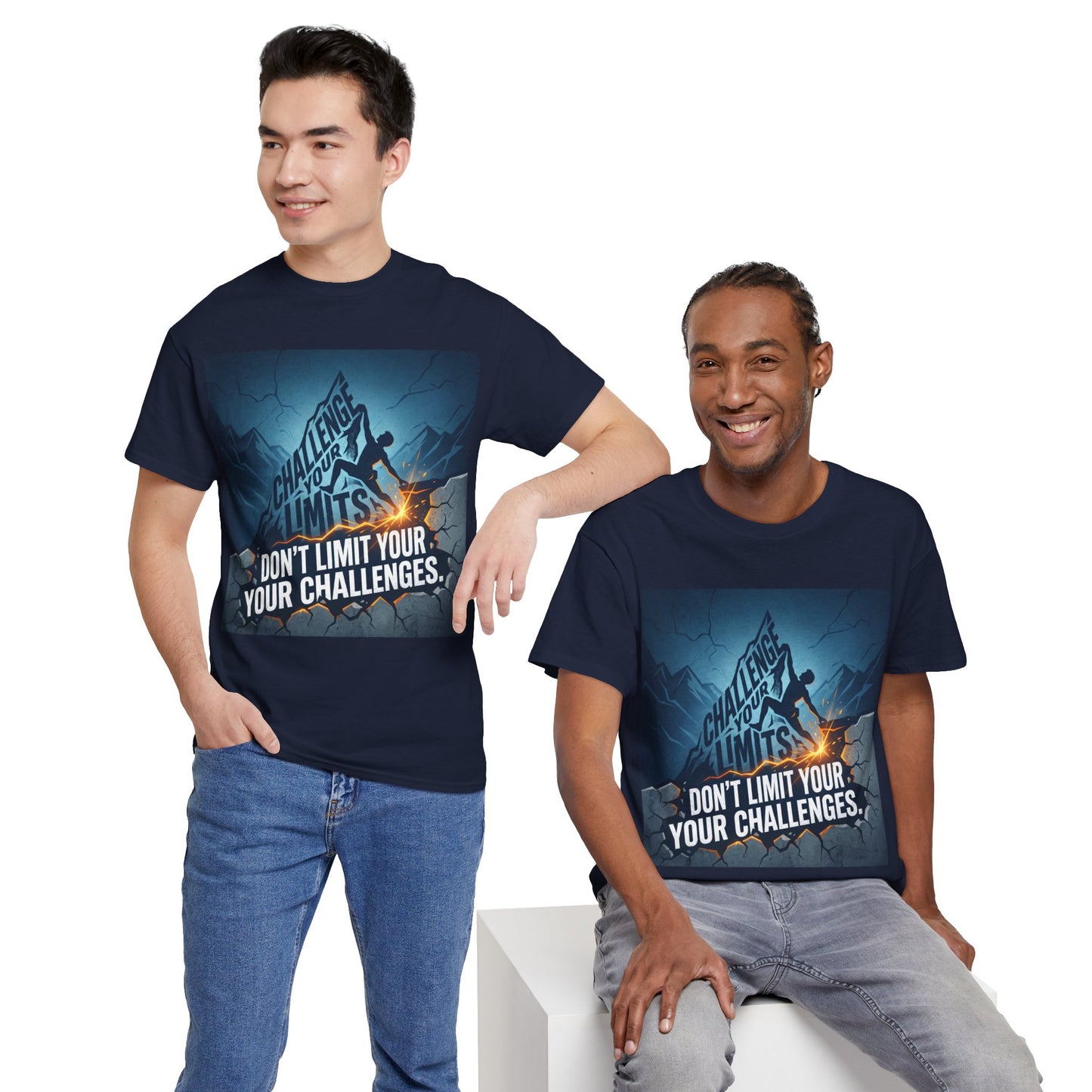 Motivational T-Shirts - "Don't Limit Your Challenges" Inspirational Breakthrough T-Shirt