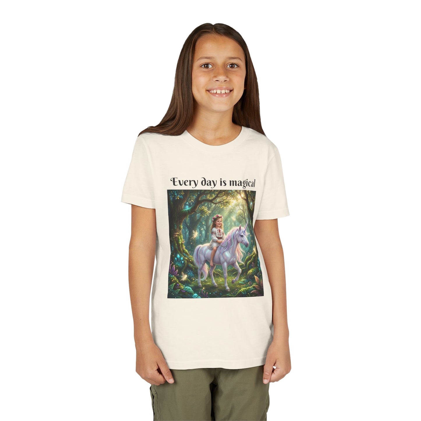 Custom T-Shirt "Princess on Unicorn" – Personalized with your Child Face