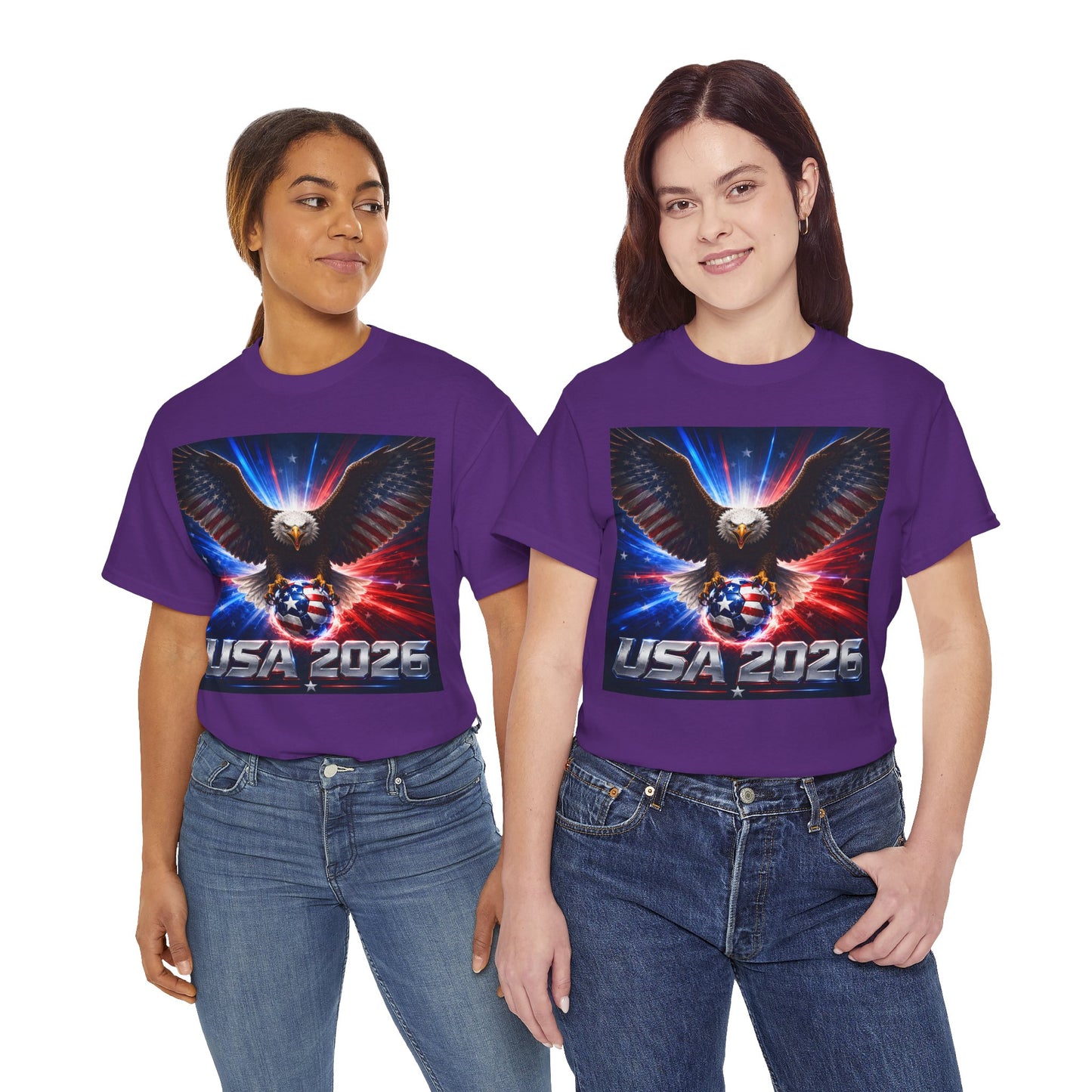 USA 2026 World Cup T-Shirt — USA Fans American Flag Design