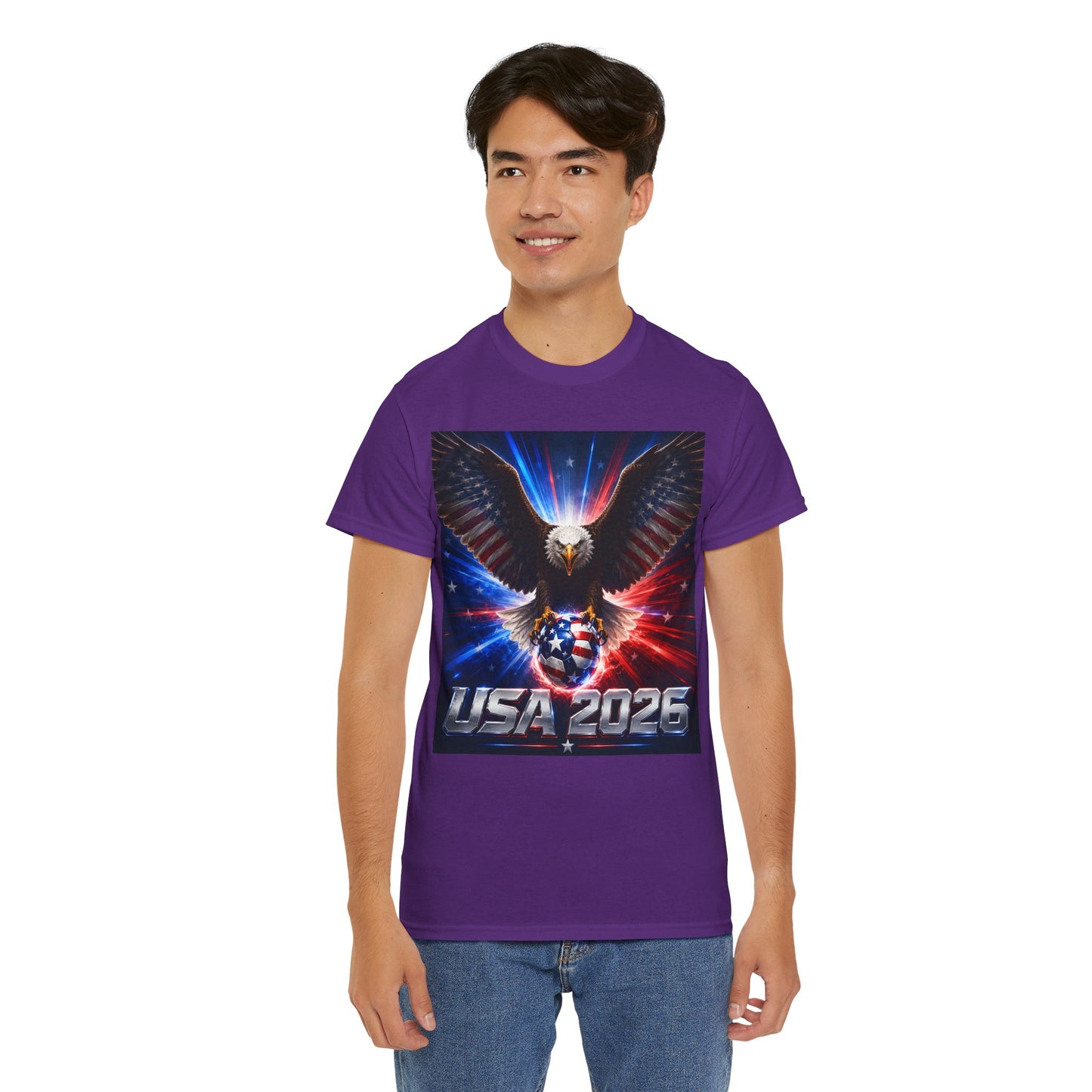 USA 2026 World Cup T-Shirt — USA Fans American Flag Design