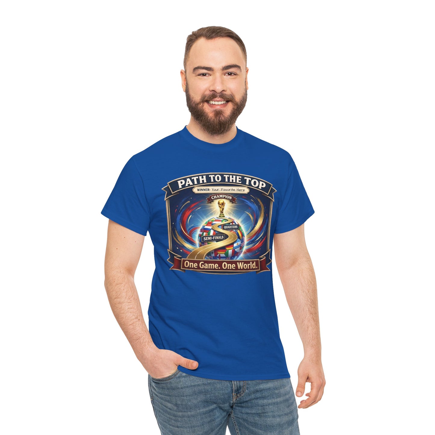 World Cup 2026 Cotton T-Shirt — “One Game. One World”