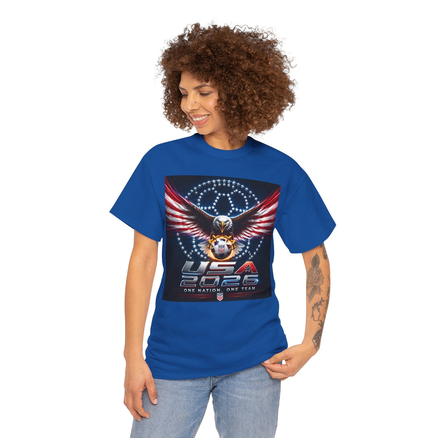 USA 2026 World Cup T-Shirt —  One Nation One Team cotton T-Shirt
