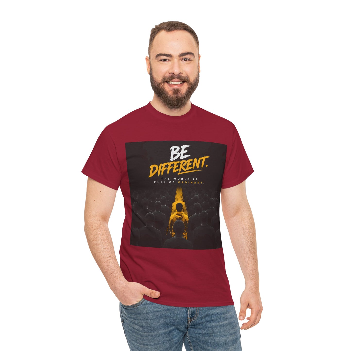 Motivational T-Shirts  "Be Different"  — Inspirational Graphic Cotton T-Shirt