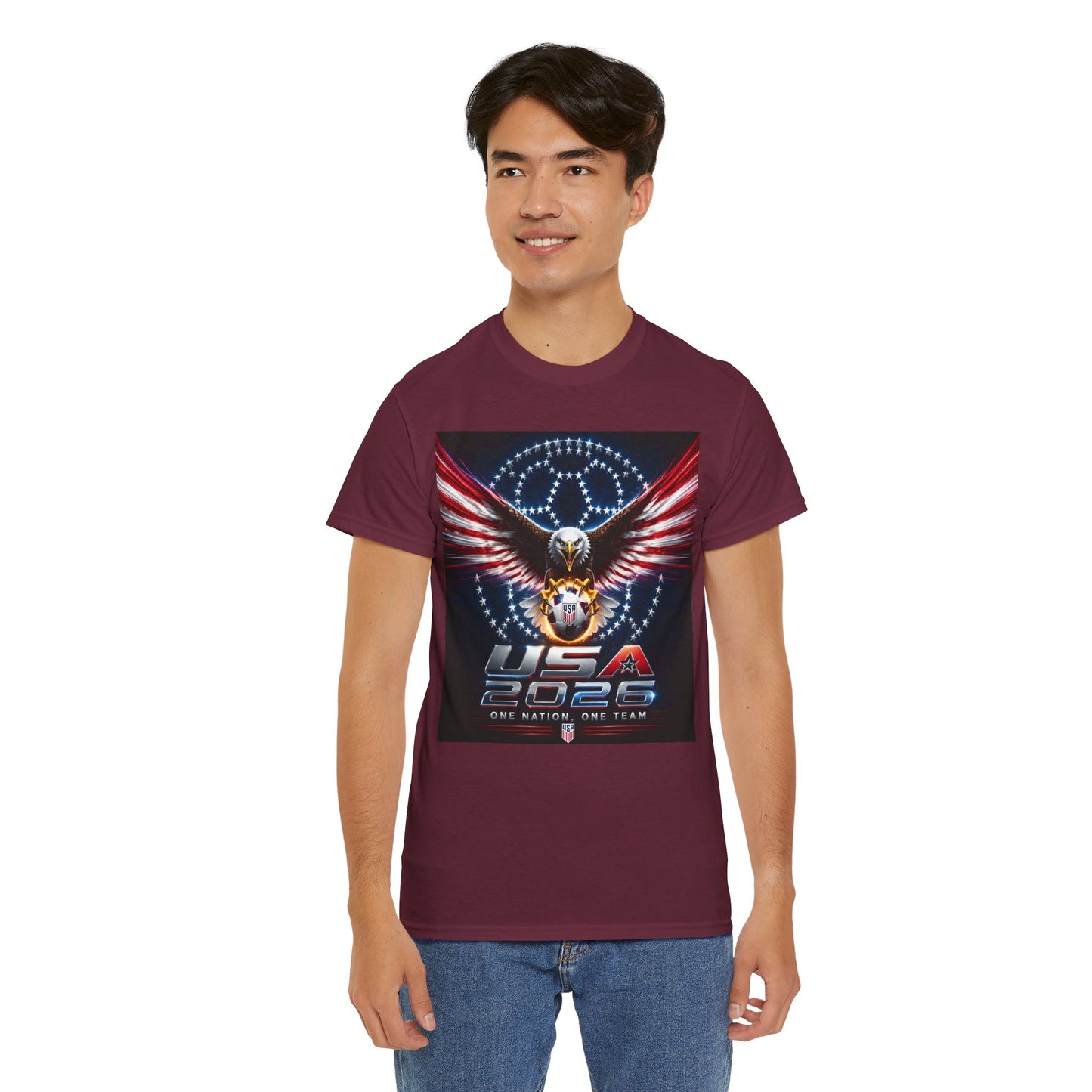 USA 2026 World Cup T-Shirt —  One Nation One Team cotton T-Shirt