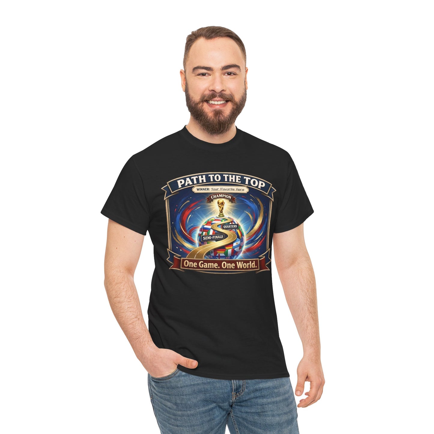 World Cup 2026 Cotton T-Shirt — “One Game. One World”