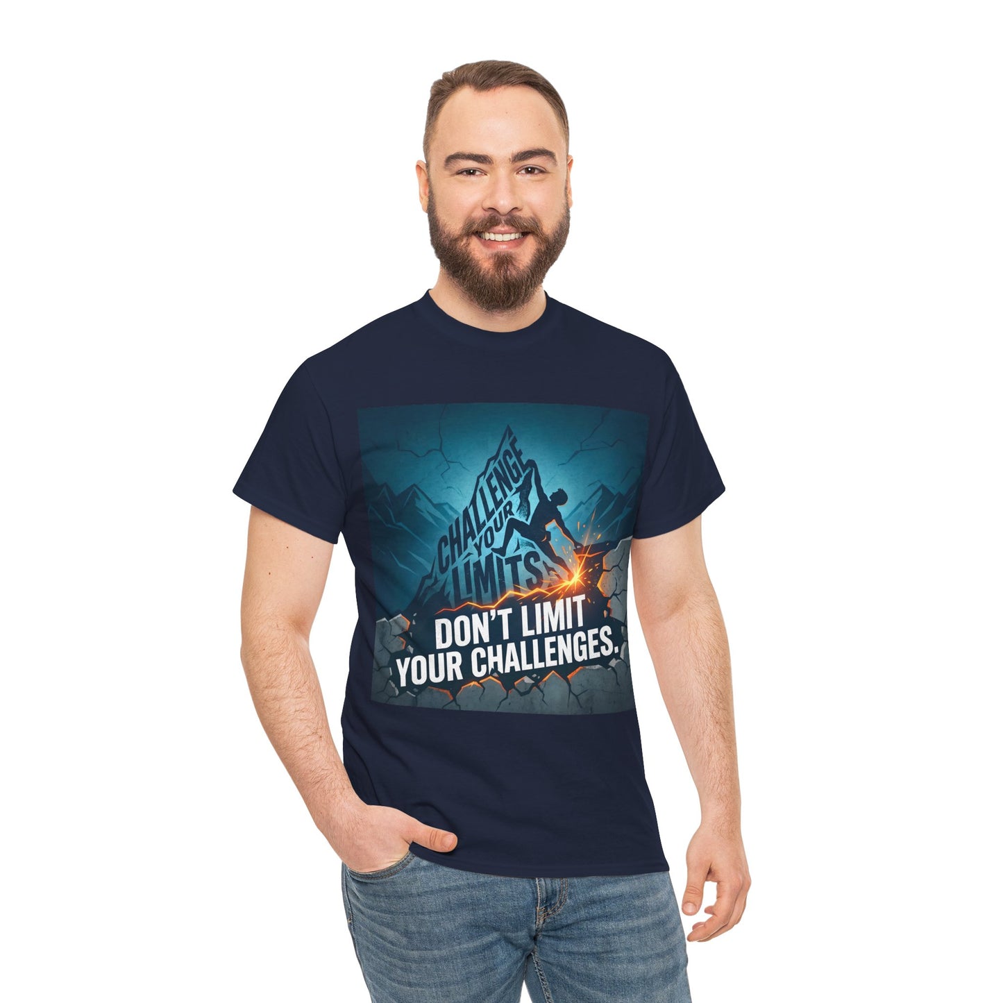 Motivational T-Shirts - "Don't Limit Your Challenges" Inspirational Breakthrough T-Shirt