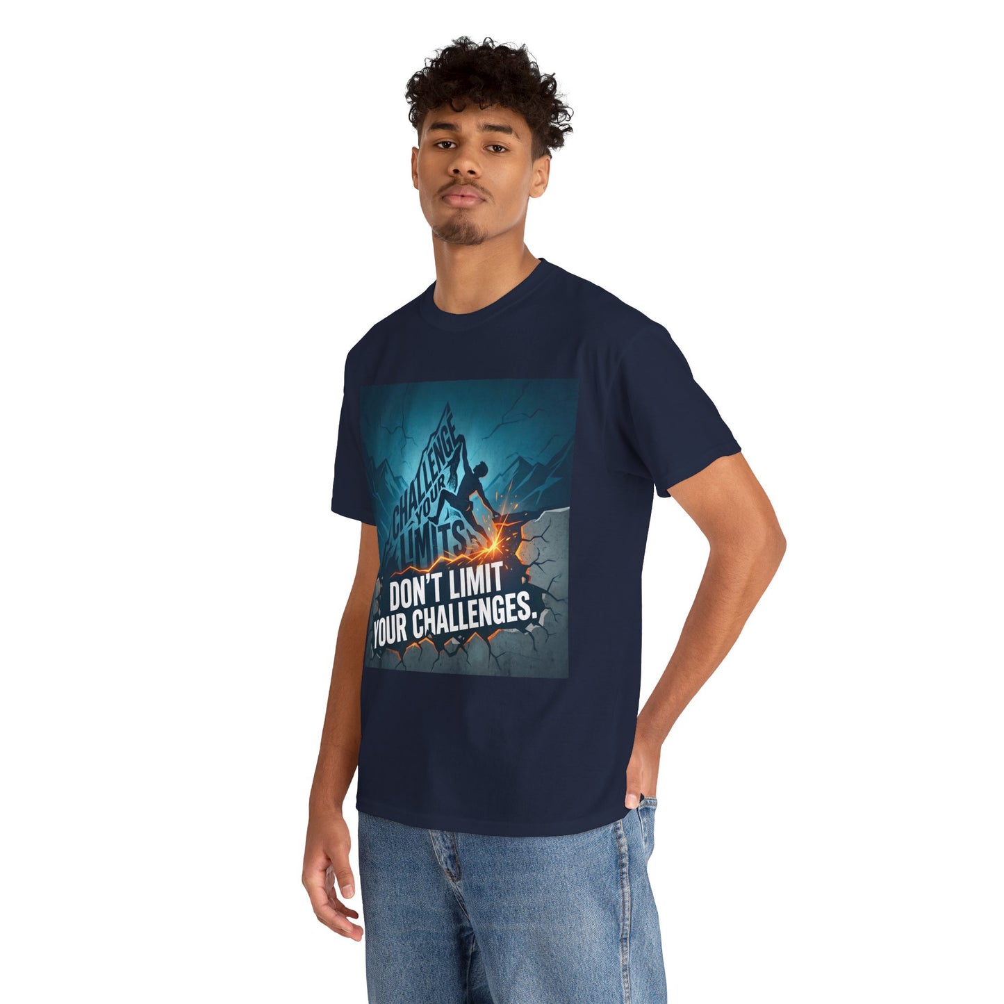 Motivational T-Shirts - "Don't Limit Your Challenges" Inspirational Breakthrough T-Shirt