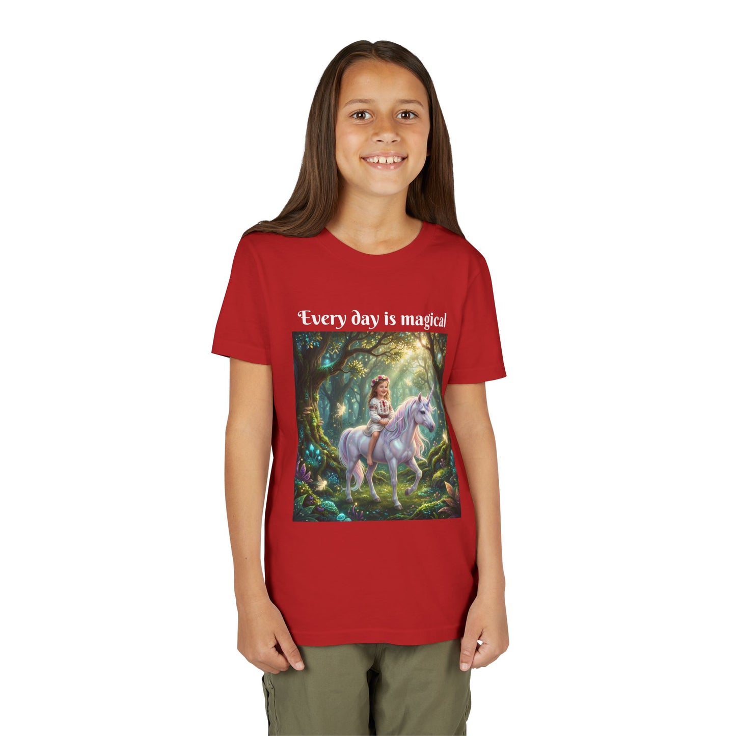 Custom T-Shirt "Princess on Unicorn" – Personalized with your Child Face