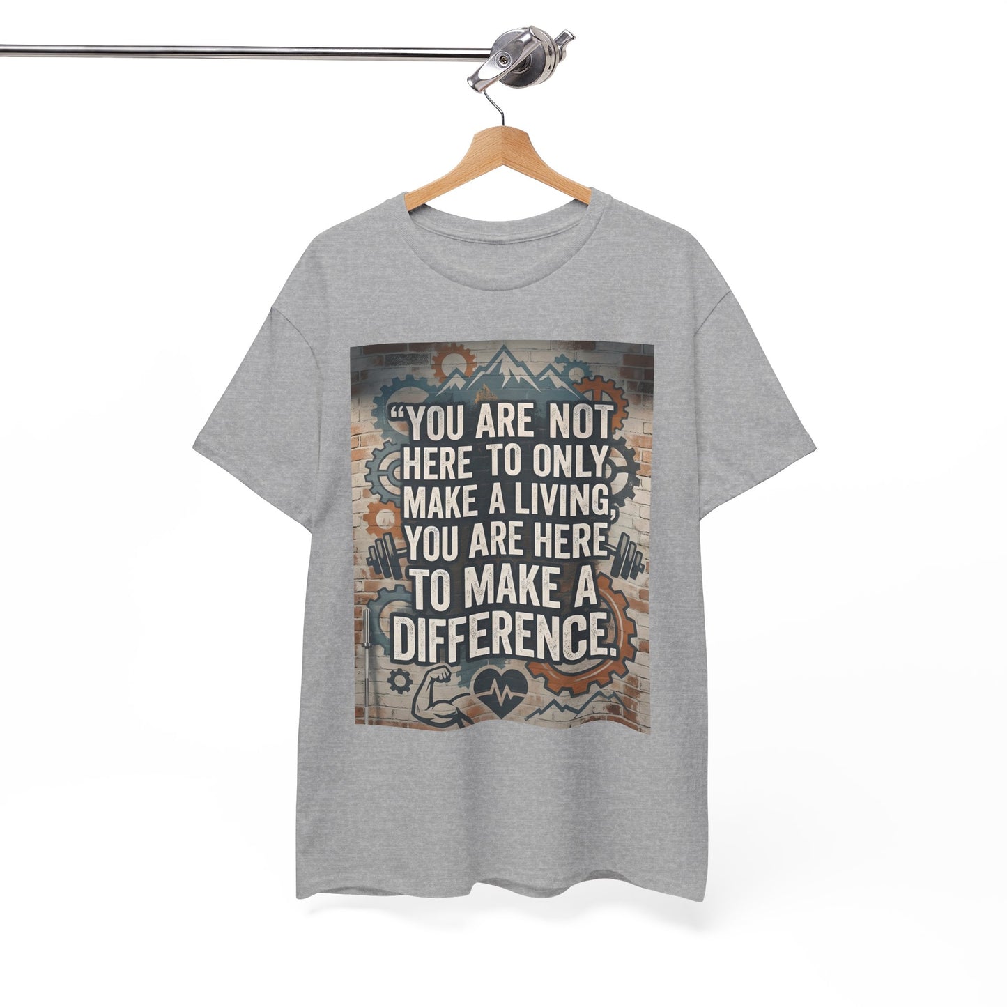 "Make a Difference" T-Shirt — Inspirational Quote Graphic T-Shirt