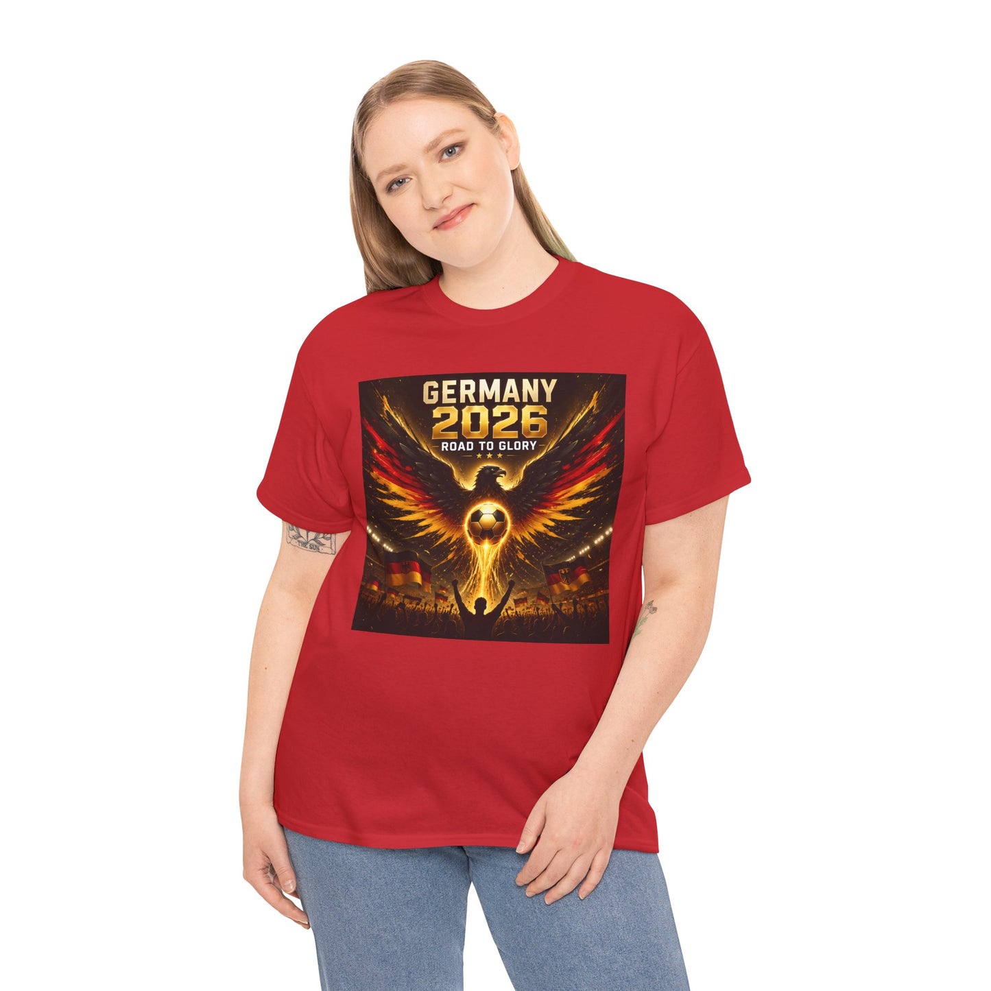 USA 2026 World Cup T-Shirt - Germany 2026 — Flaming Phoenix Football Fan Tee