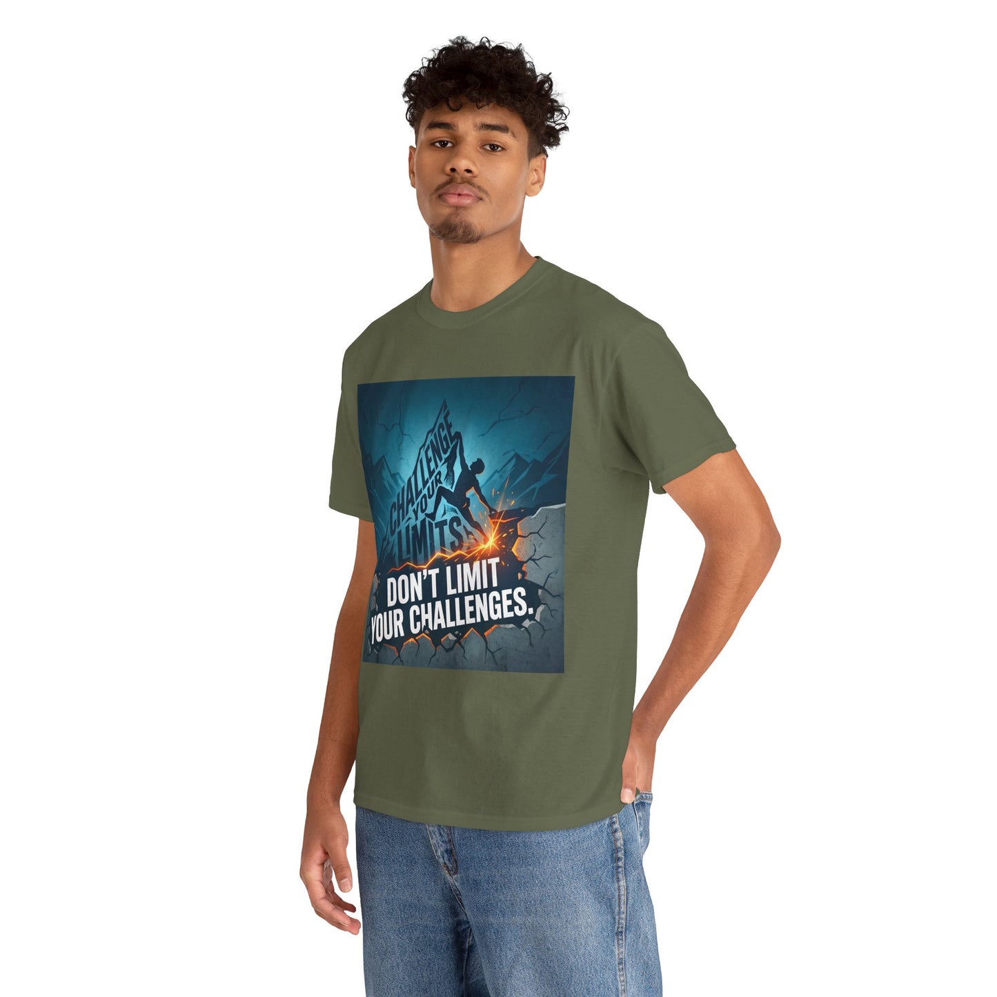 Motivational T-Shirts - "Don't Limit Your Challenges" Inspirational Breakthrough T-Shirt