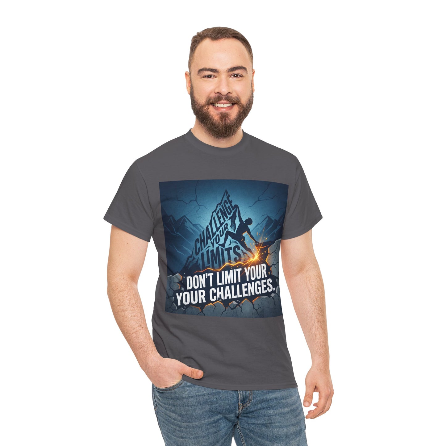 Motivational T-Shirts - "Don't Limit Your Challenges" Inspirational Breakthrough T-Shirt