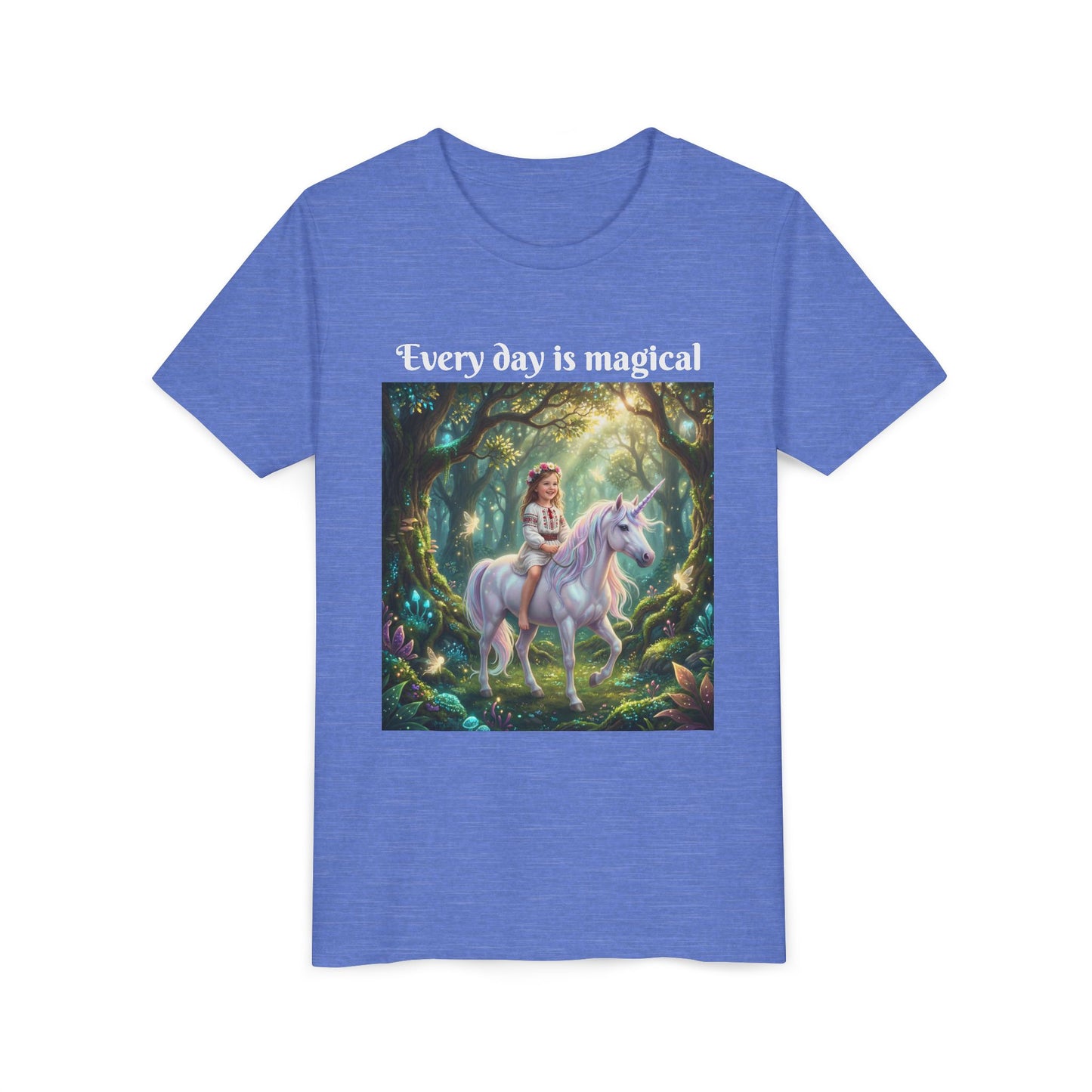 Custom T-Shirt "Princess on Unicorn" – Personalized with your Child Face
