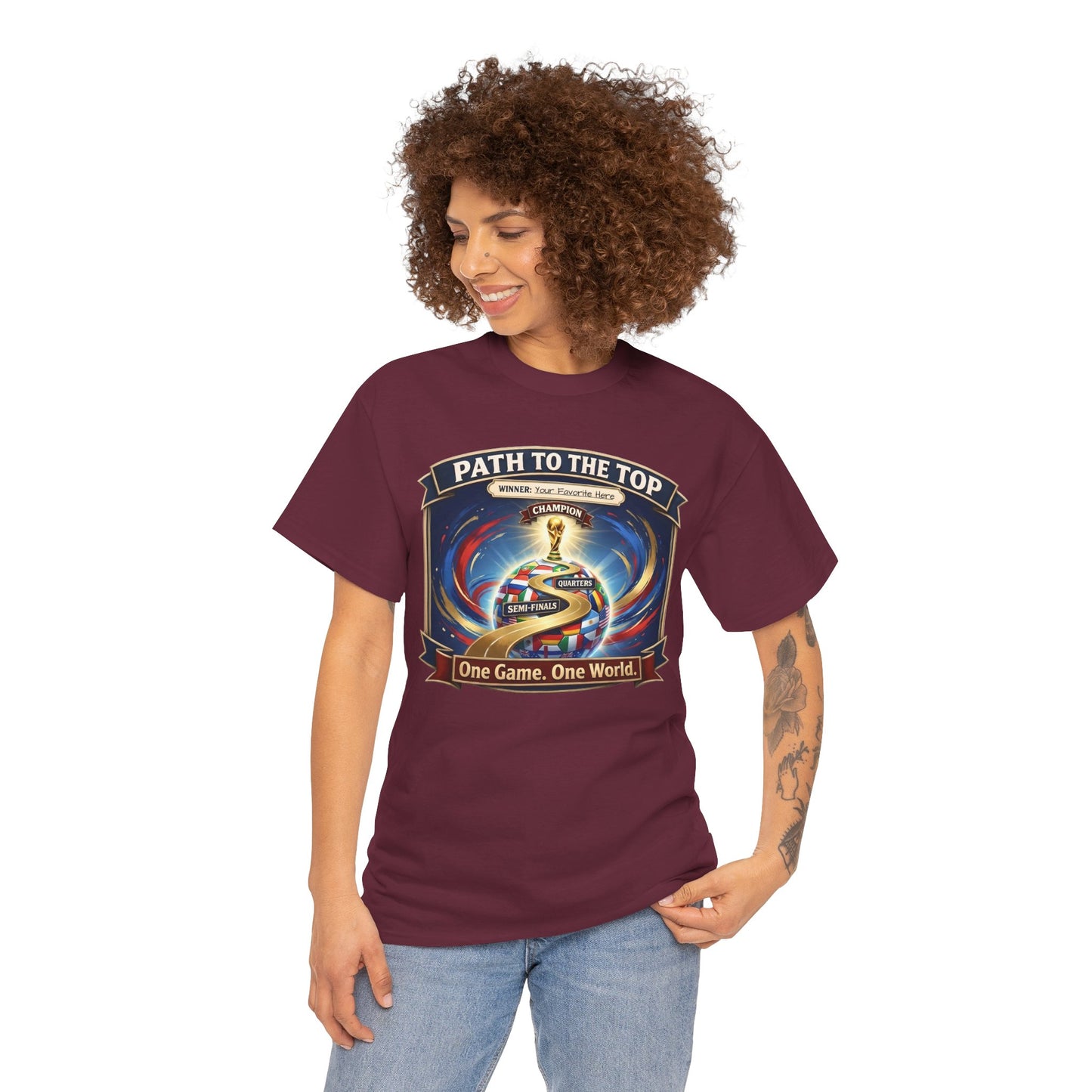 World Cup 2026 Cotton T-Shirt — “One Game. One World”