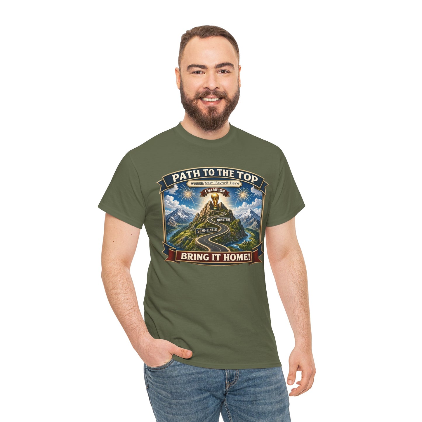 World Cup 2026 Cotton T-Shirt — “Your Favorite at the Top”