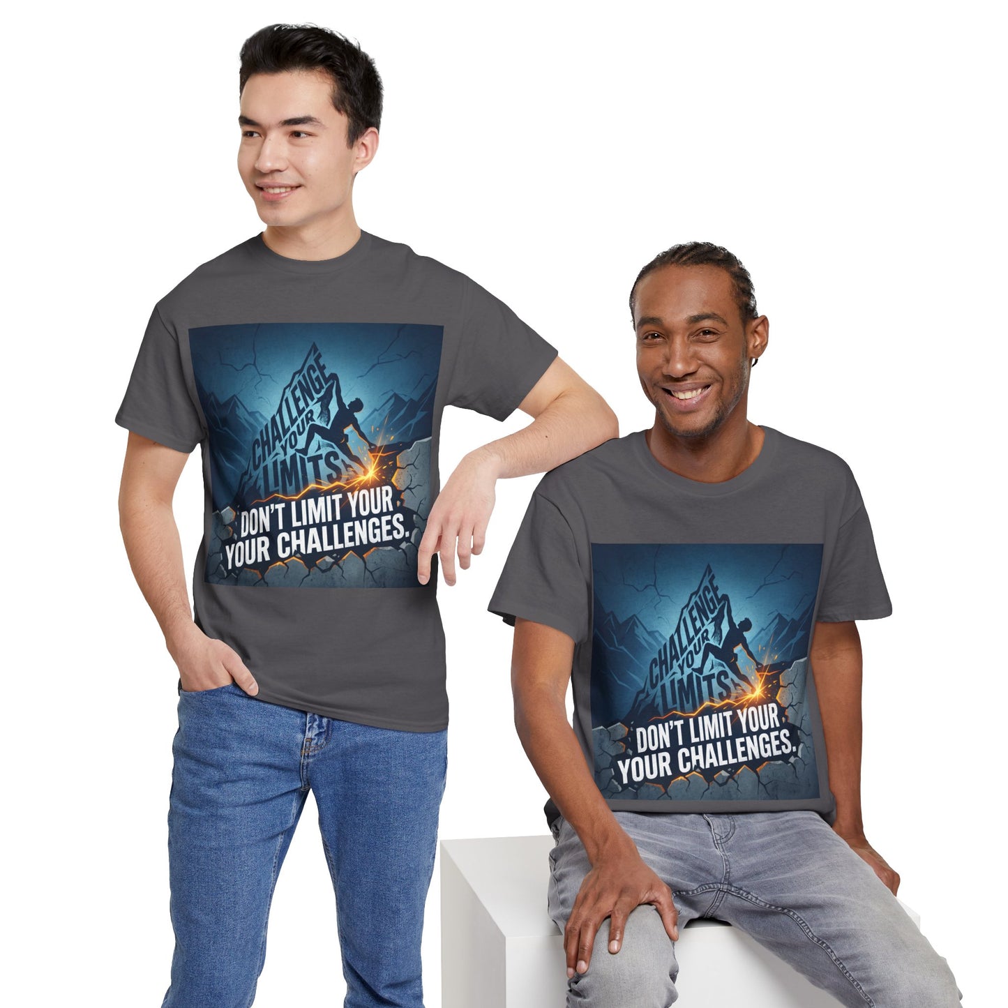 Motivational T-Shirts - "Don't Limit Your Challenges" Inspirational Breakthrough T-Shirt