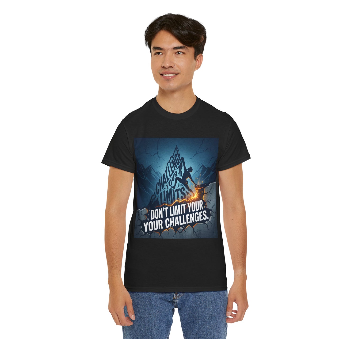 Motivational T-Shirts - "Don't Limit Your Challenges" Inspirational Breakthrough T-Shirt
