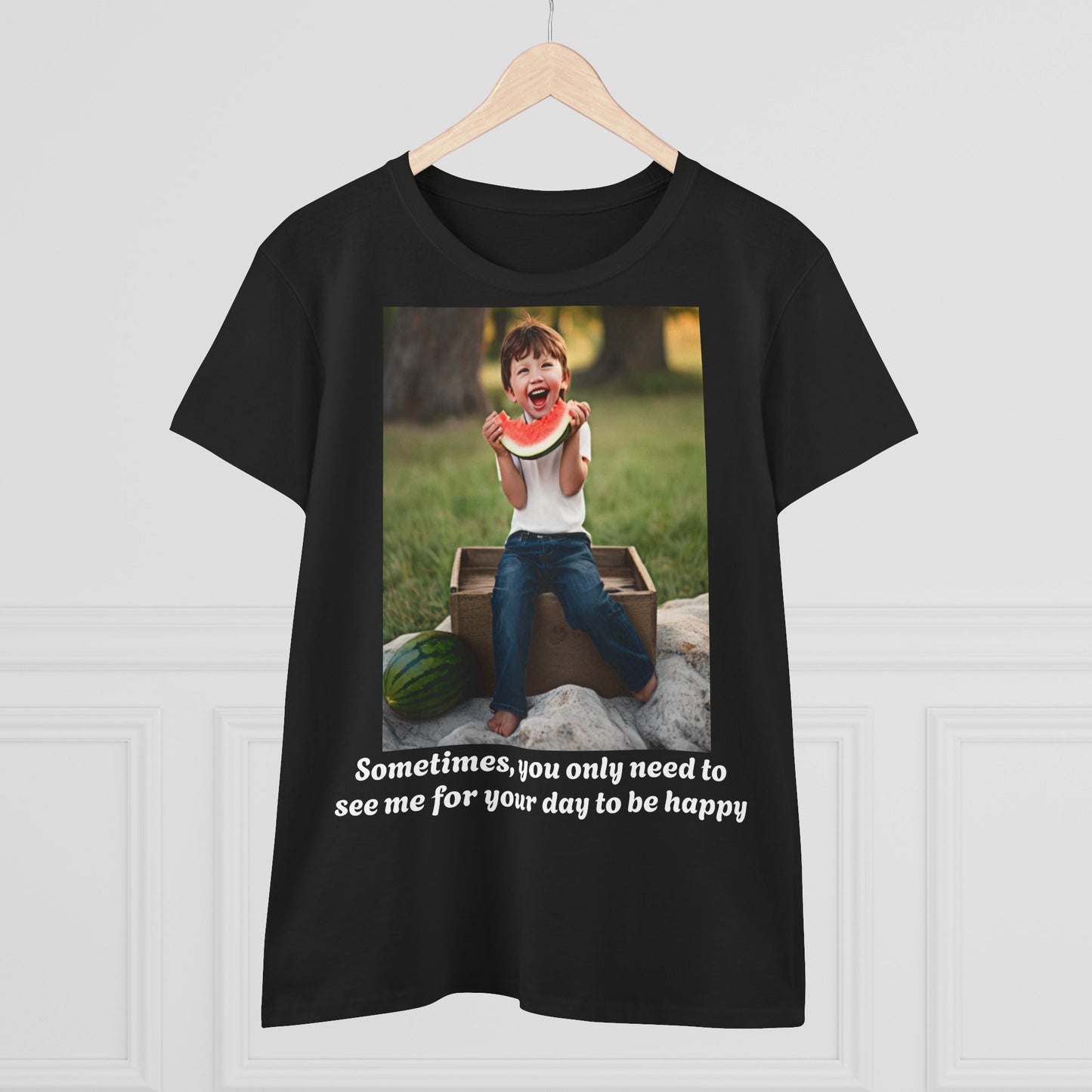 Customizable Women's Midweight Cotton Tee