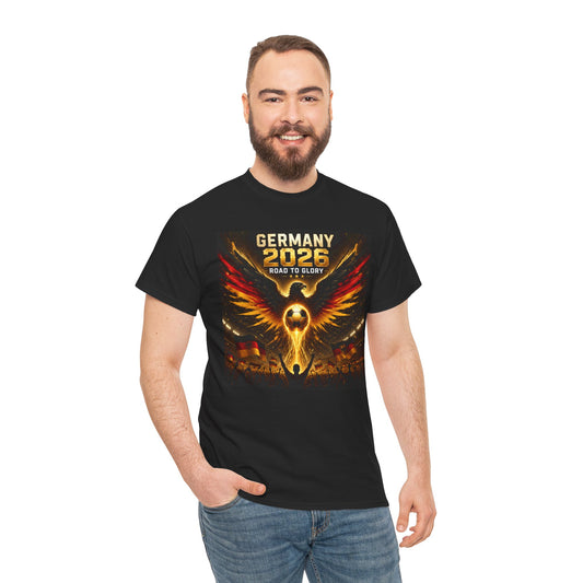 USA 2026 World Cup T-Shirt - Germany 2026 — Flaming Phoenix Football Fan Tee
