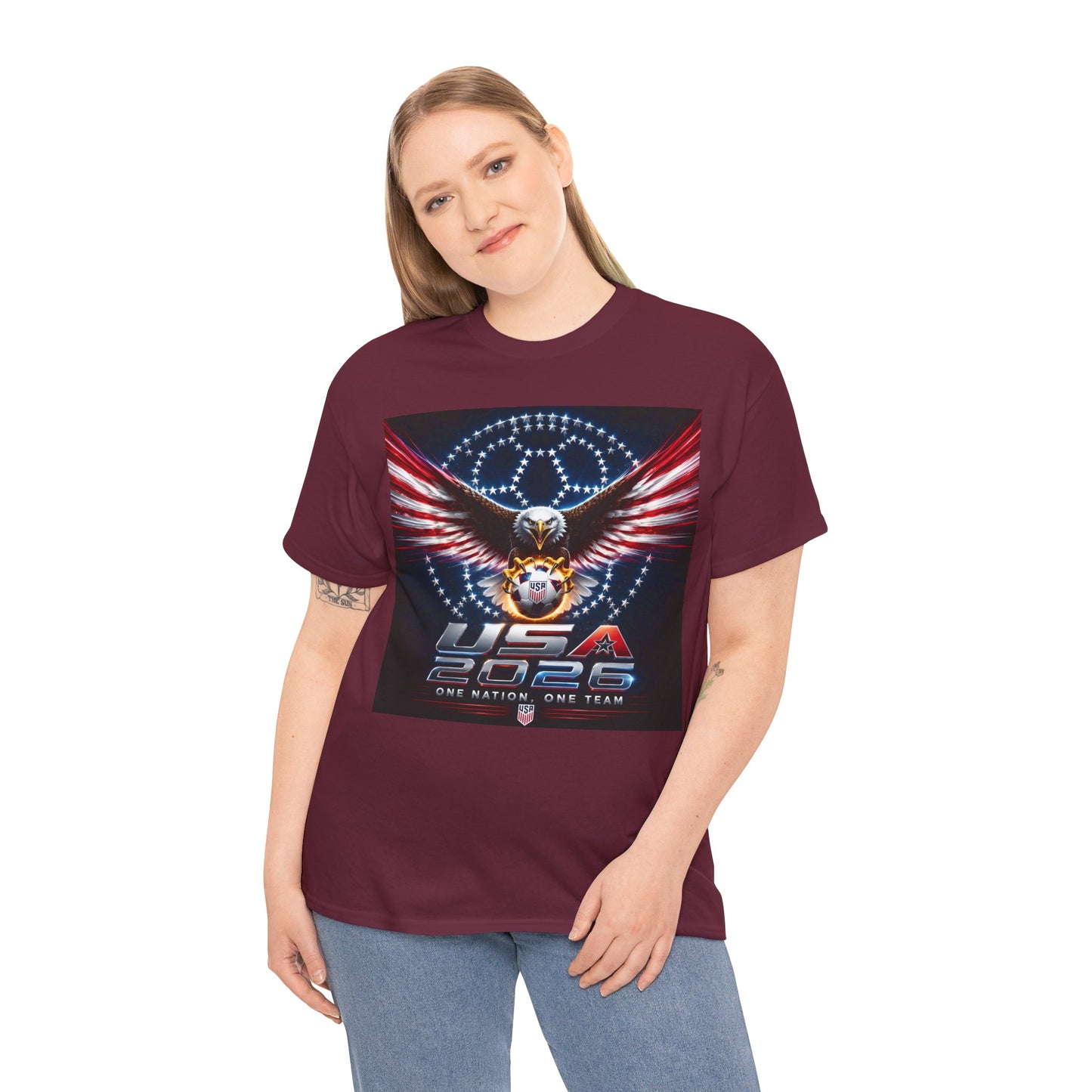 USA 2026 World Cup T-Shirt —  One Nation One Team cotton T-Shirt