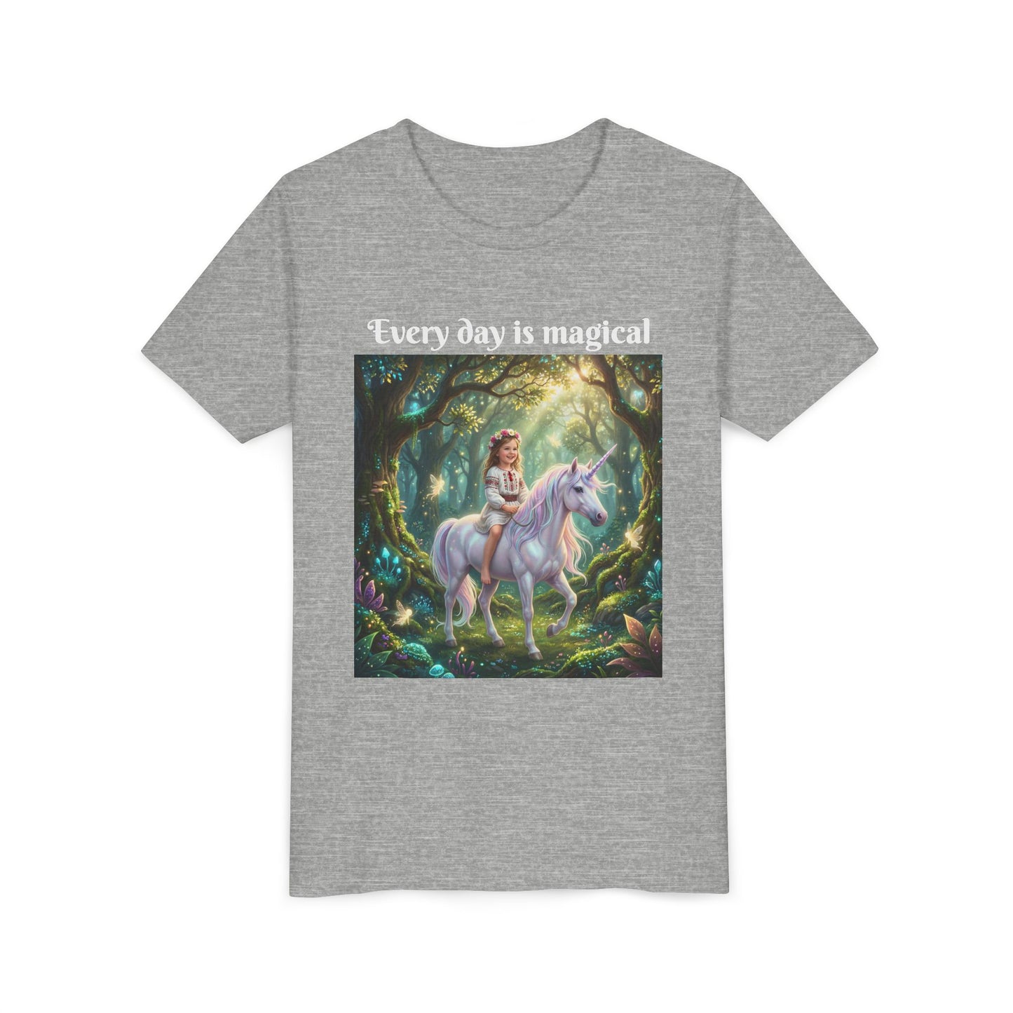 Custom T-Shirt "Princess on Unicorn" – Personalized with your Child Face