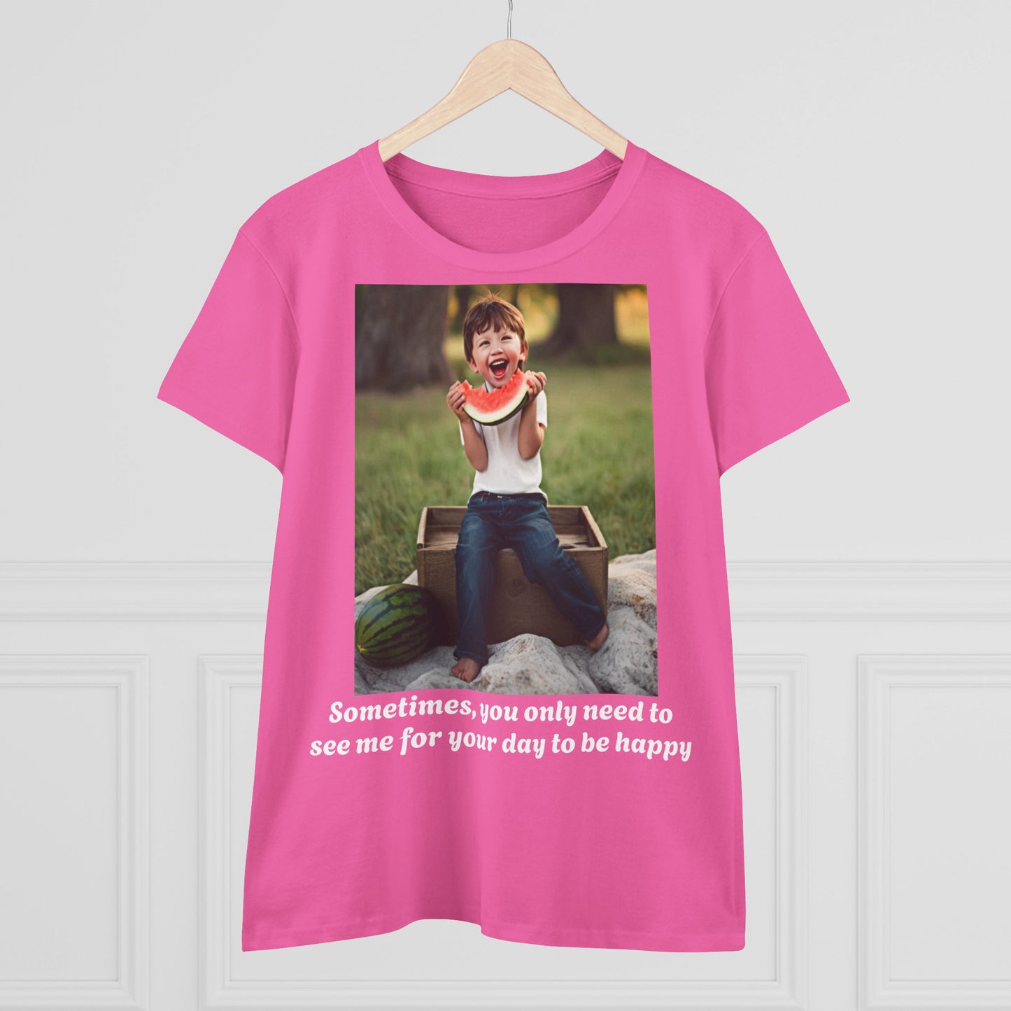 Customizable Women's Midweight Cotton Tee