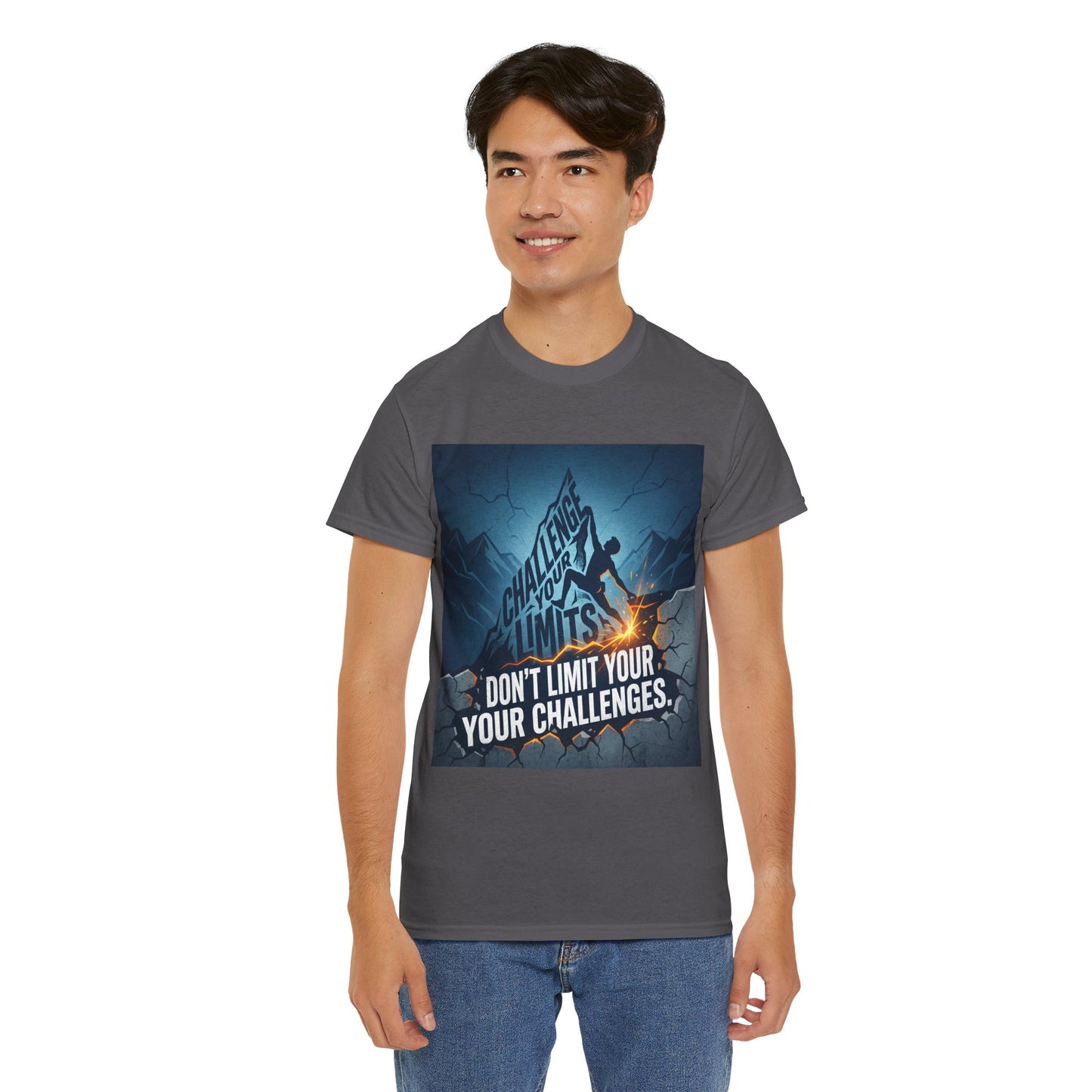 Motivational T-Shirts - "Don't Limit Your Challenges" Inspirational Breakthrough T-Shirt